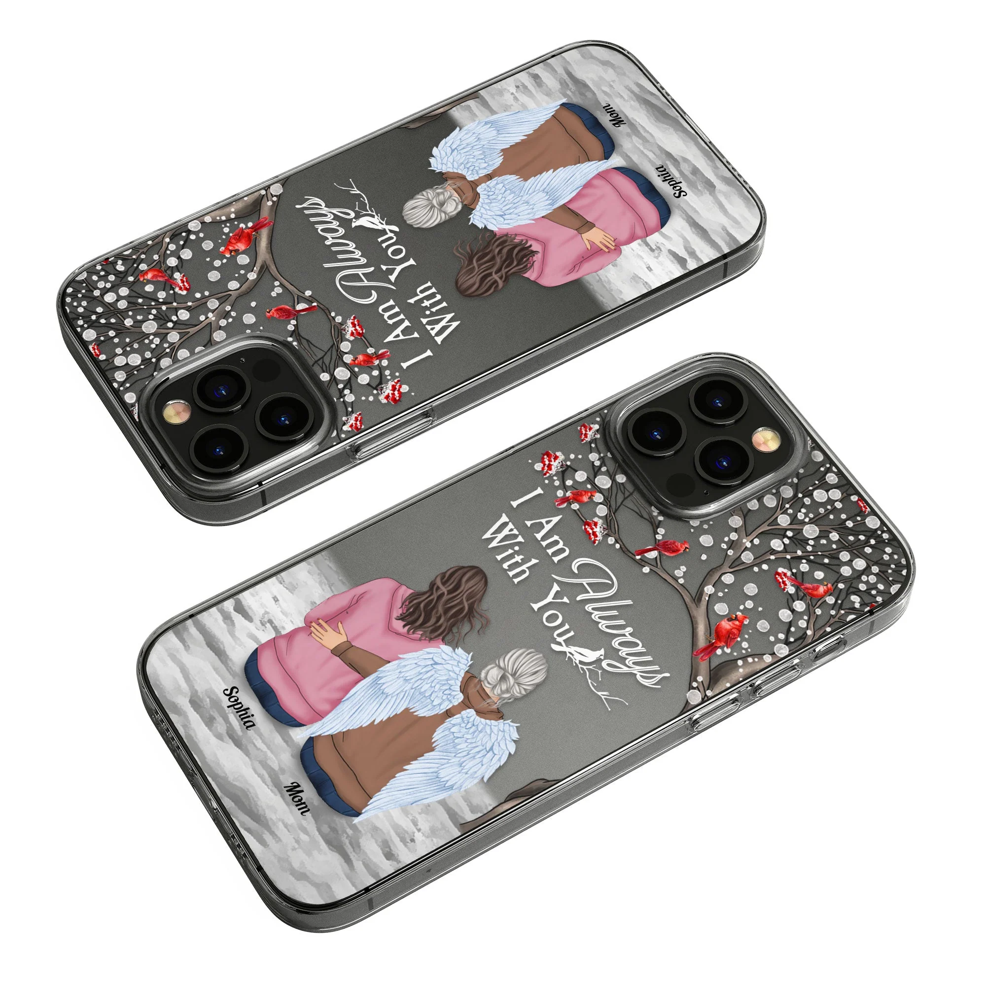I'm Always With You - Personalized Clear Phone Case - Image 5