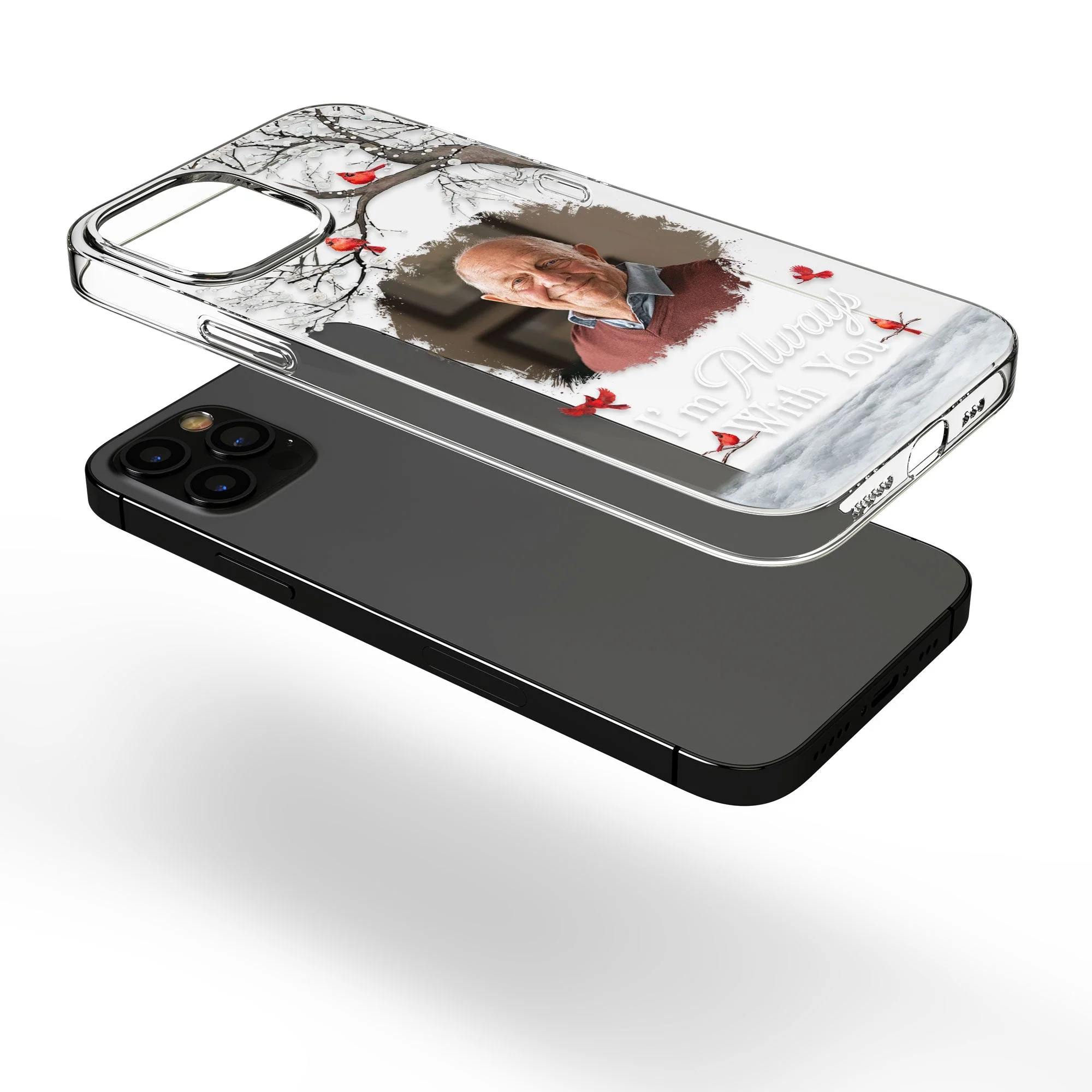 I'm Always With You - Personalized Clear Photo Phone Case - Image 5