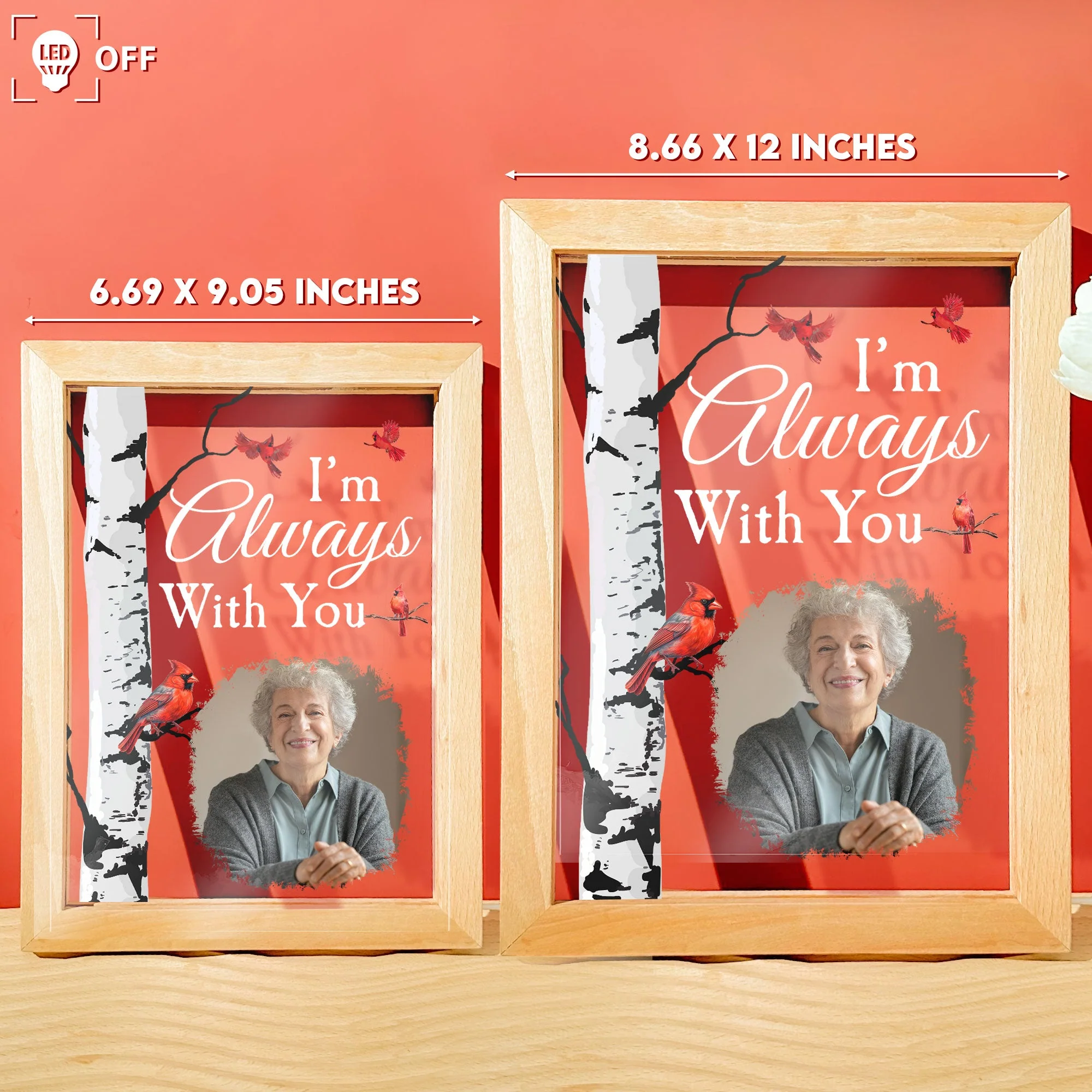 I'm Always With You - Personalized Photo Frame Lamp - Image 5
