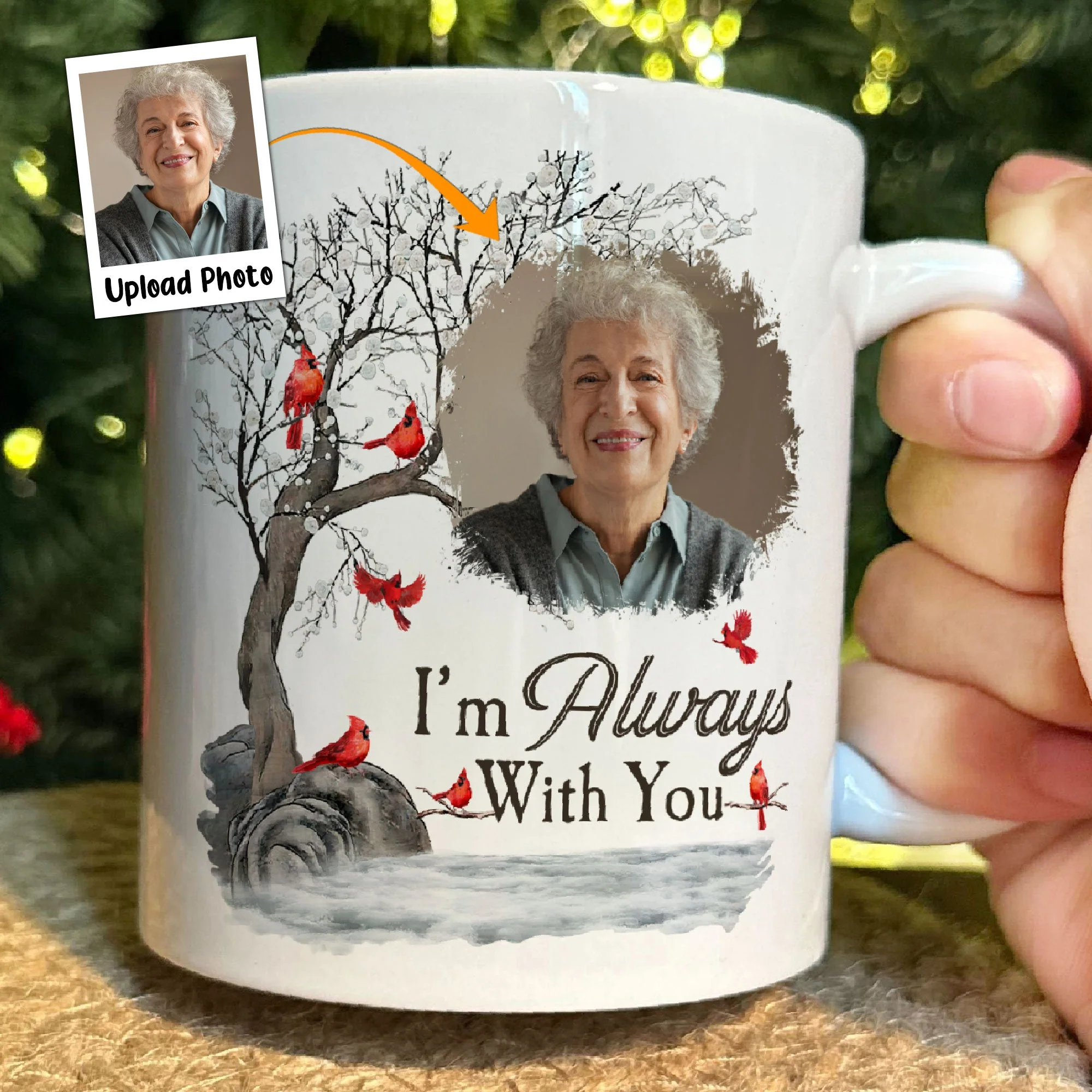 I'm Always With You - Personalized Photo Mug - Image 4