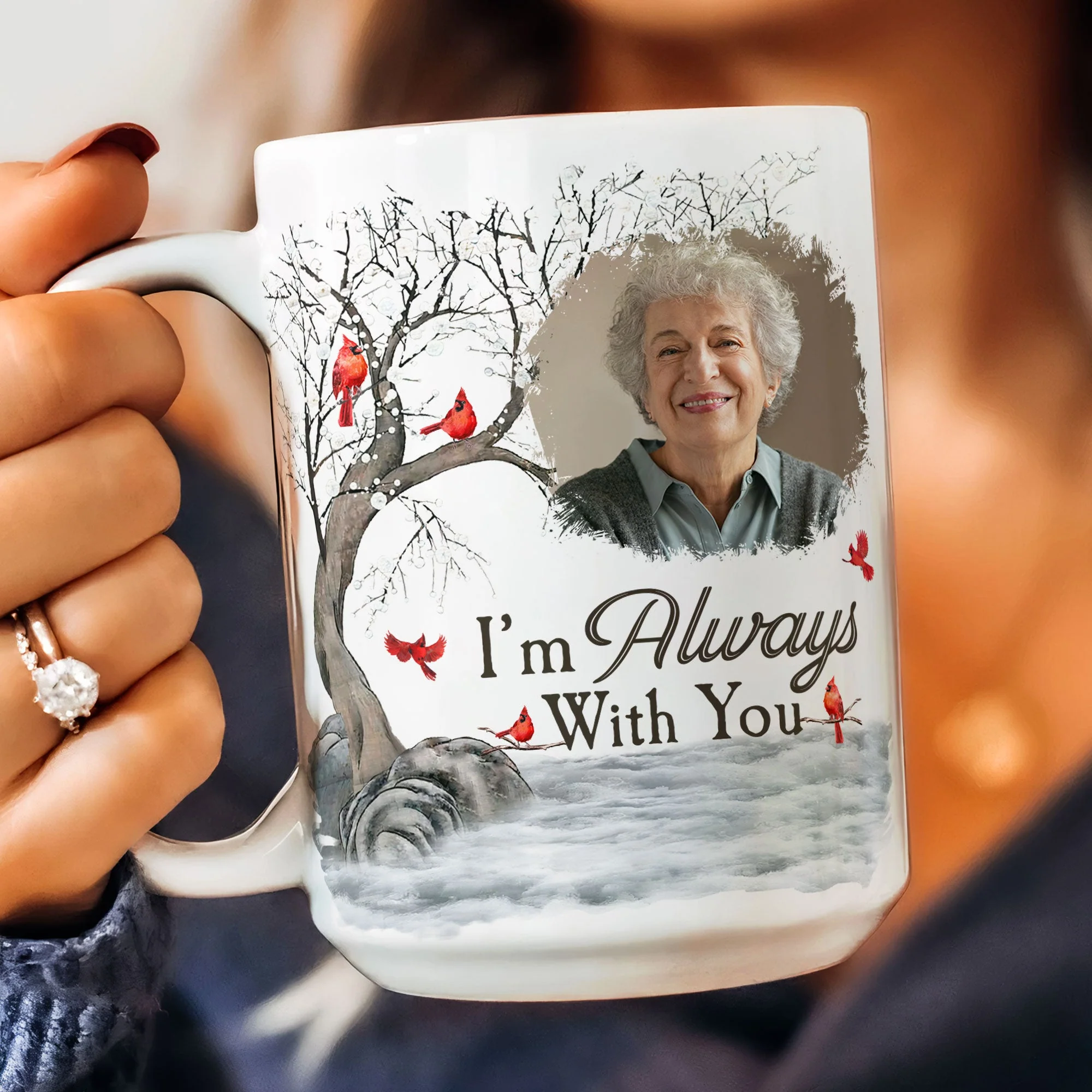 I'm Always With You - Personalized Photo Mug - Image 8
