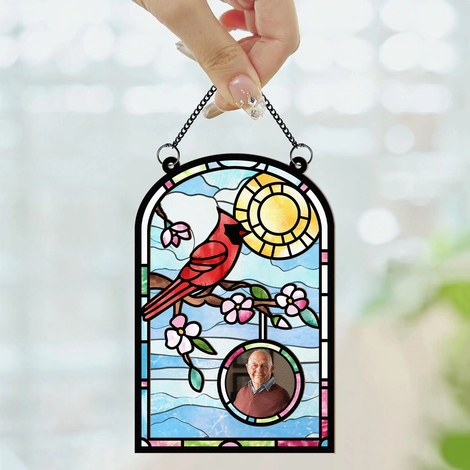 I'm Always With You - Personalized Window Hanging Suncatcher Photo Ornament - Image 2