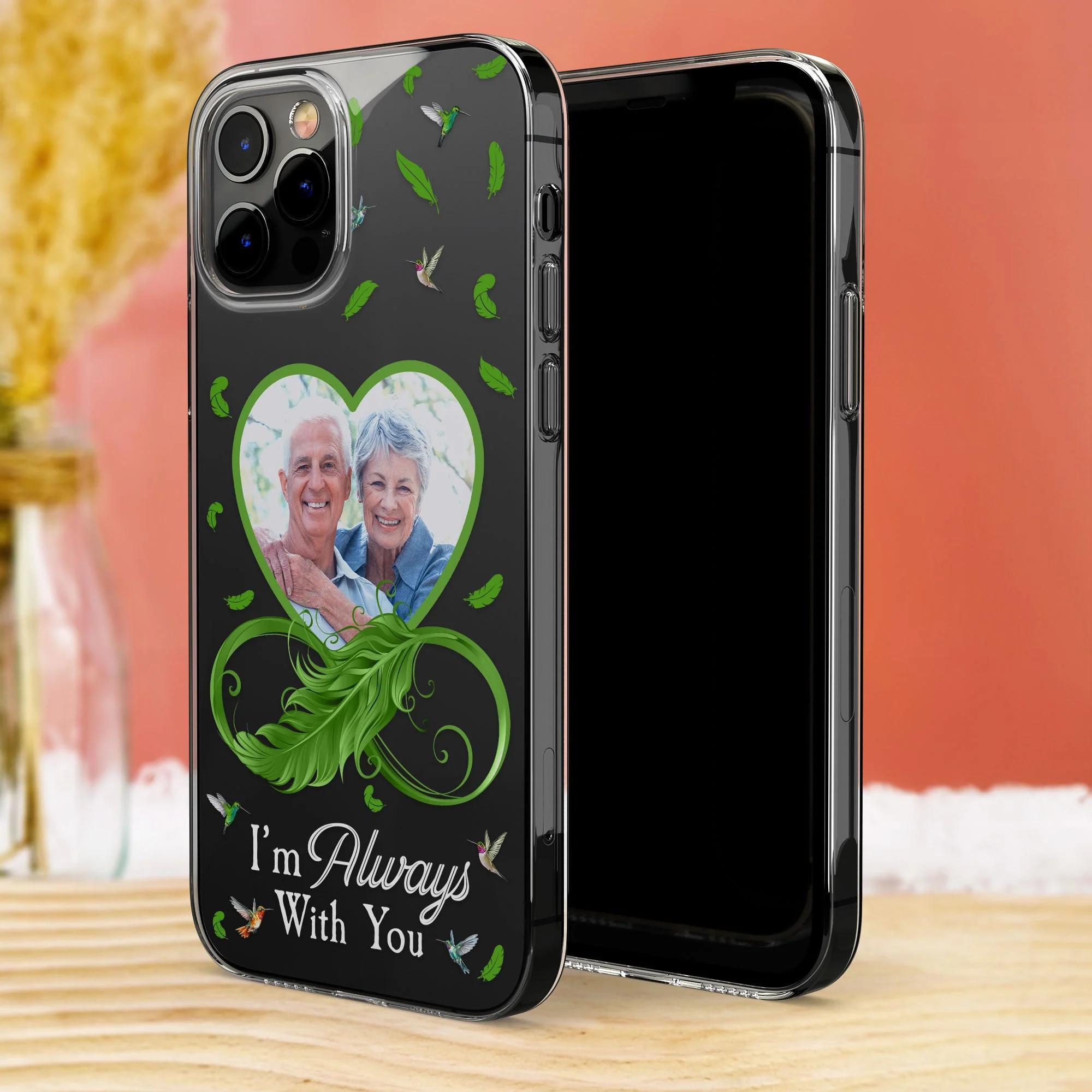 I'm Always With You Ver 2 - Personalized Photo Clear Phone Case - Image 4