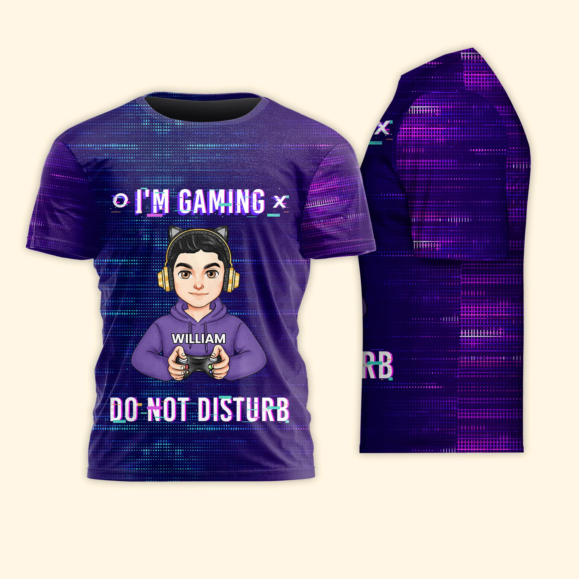I'm Gaming Do Not Disturb - Personalized 3D Shirt - Image 4