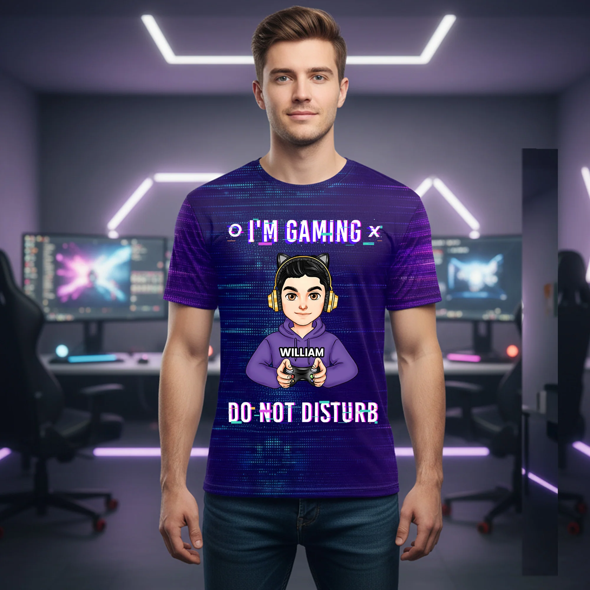 I'm Gaming Do Not Disturb - Personalized 3D Shirt - Image 6