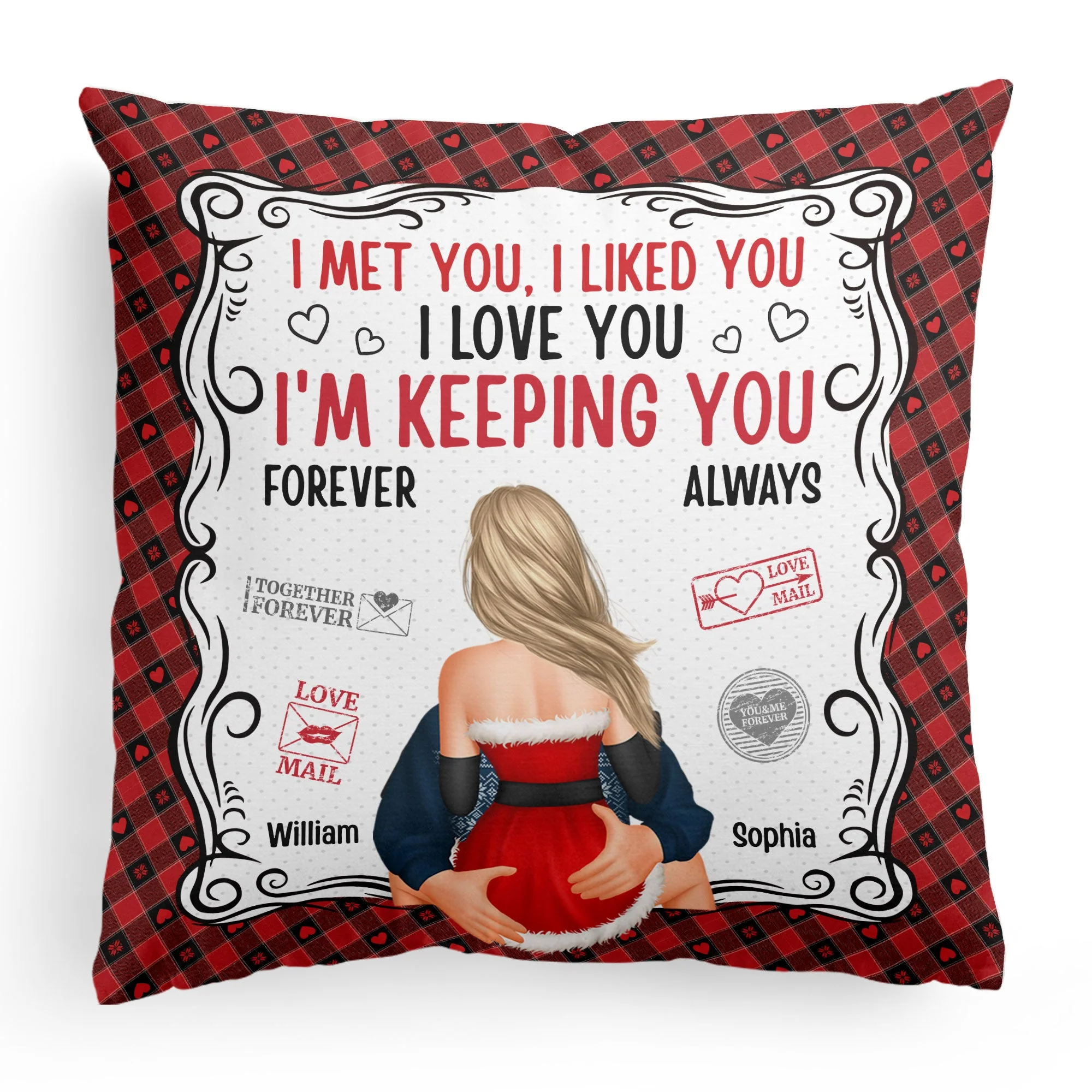 I'm Keeping You Forever Yours - Personalized Pillow (Insert Included) - Image 5