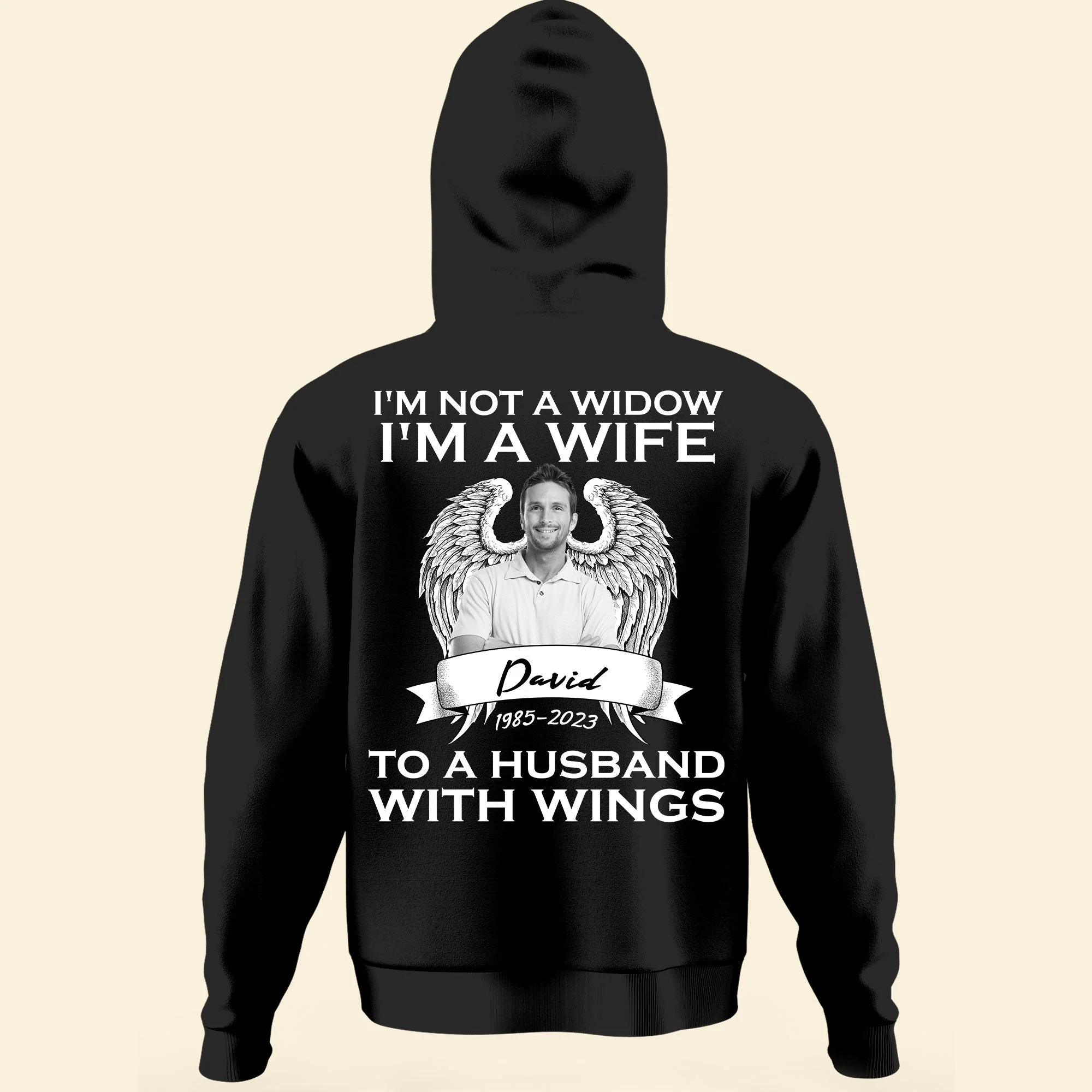 I'm Not A Widow - Personalized Photo Back Printed Shirt - Image 4