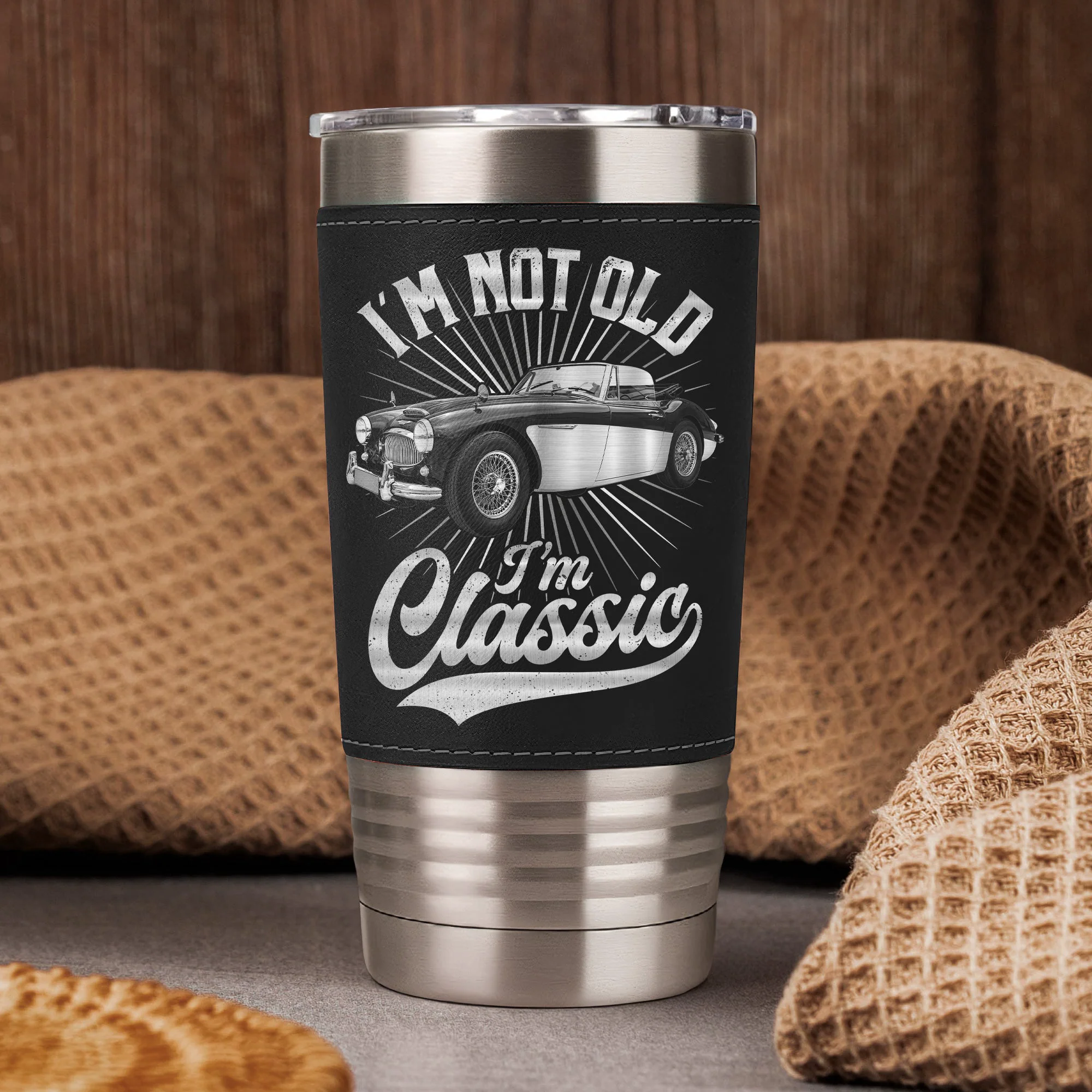 I'm Not Old I'm Classic - Gifts For Men, Dad, Him, Husband, Grandpa - Personalized 20oz Tumbler - Image 2