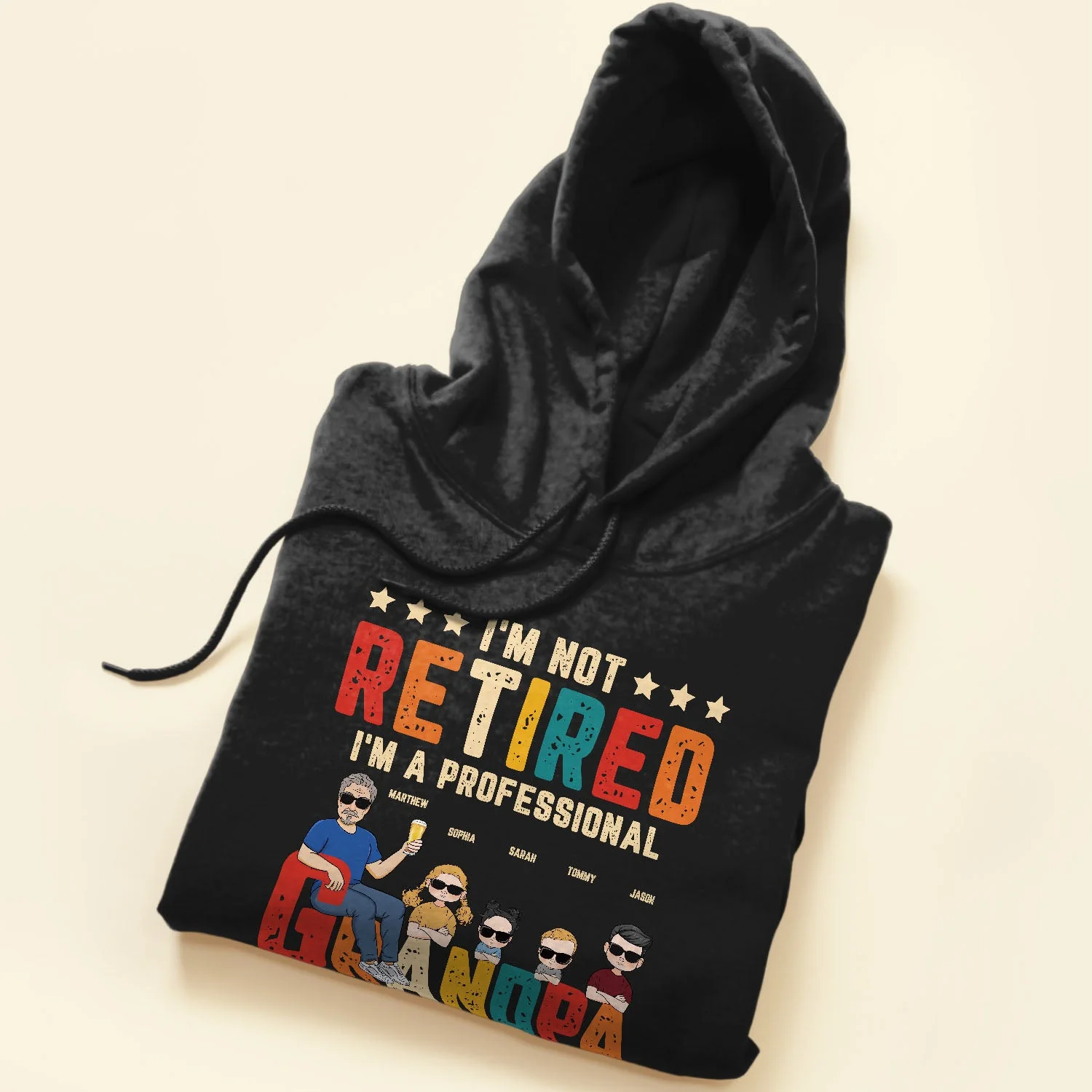I'm Not Retired I'm A Professional Grandpa - Personalized Shirt - Image 5
