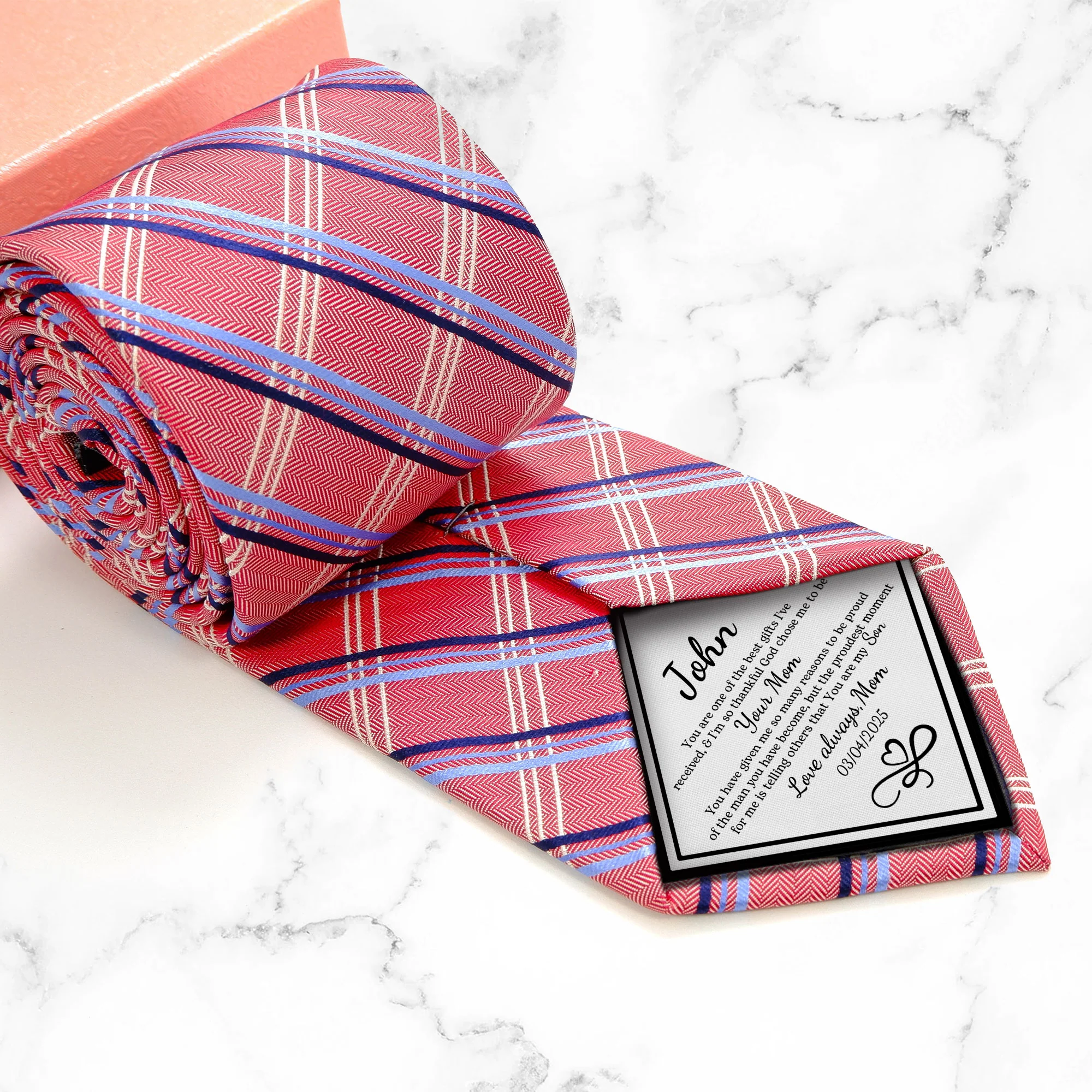 I'm So Thankful God Chose Me To Be Your Mom - Personalized Tie Patch - Image 4