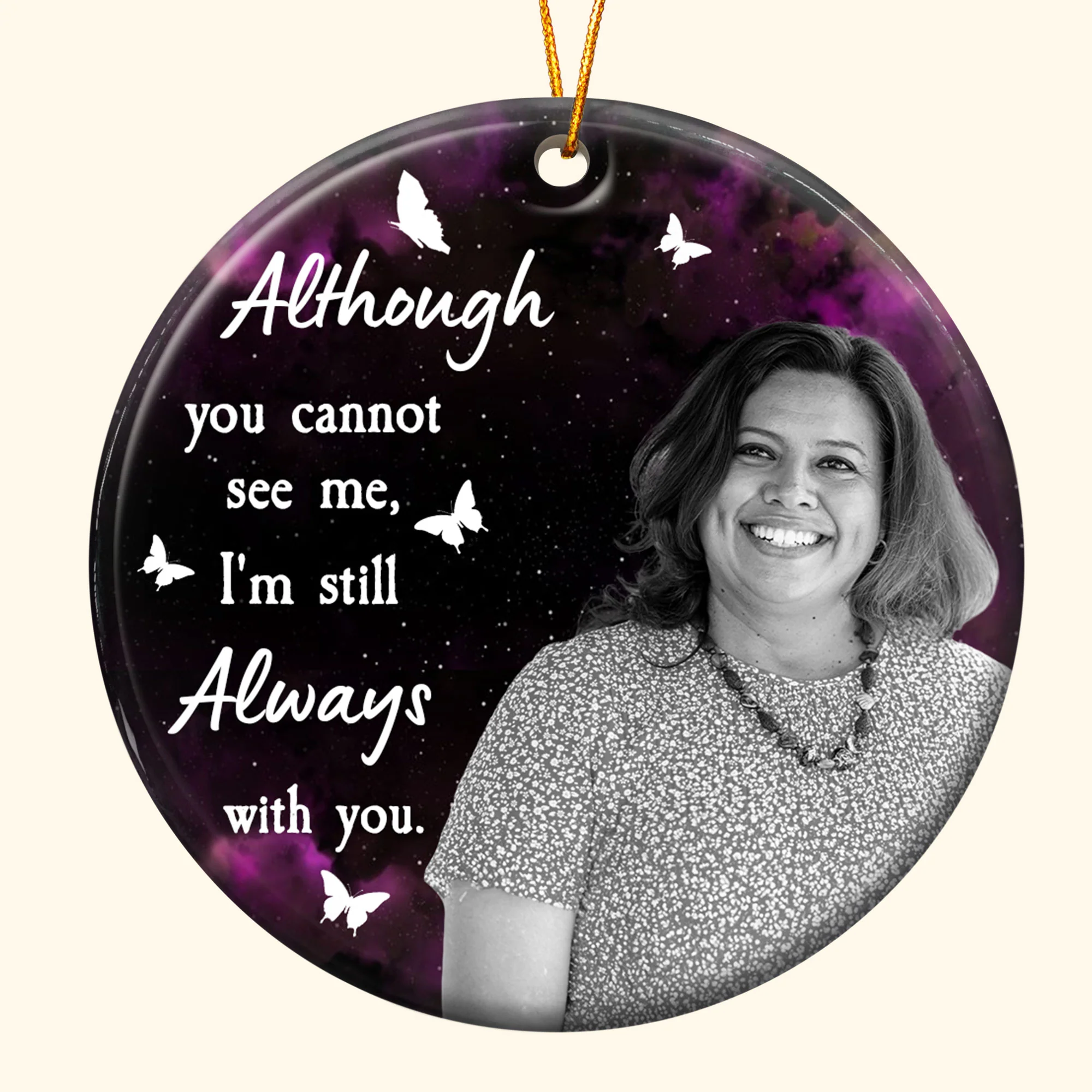 I'm Still Always With You - Personalized Ceramic Photo Ornament - Image 5
