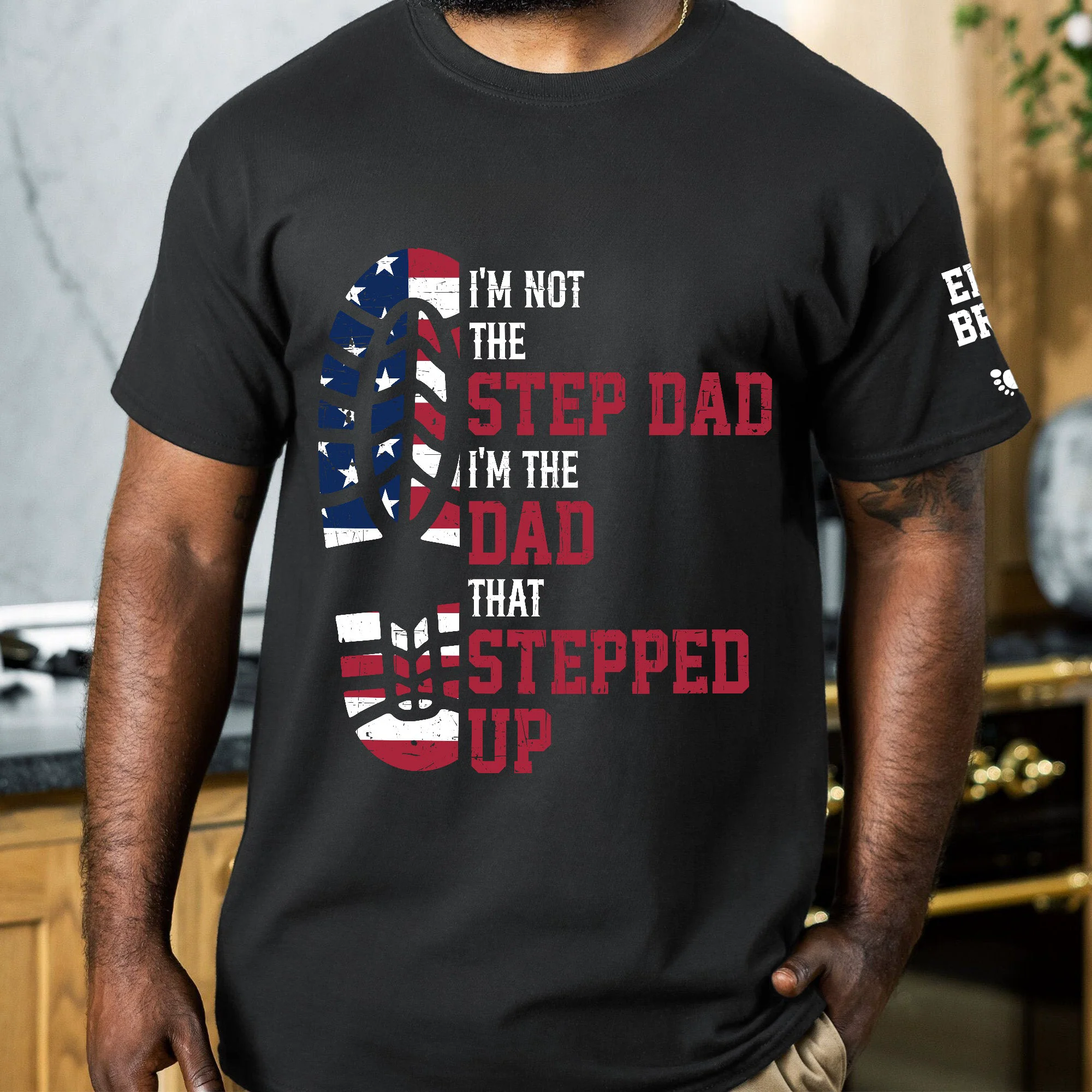 I'm The Dad That Stepped Up - Personalized Shirt - Image 5