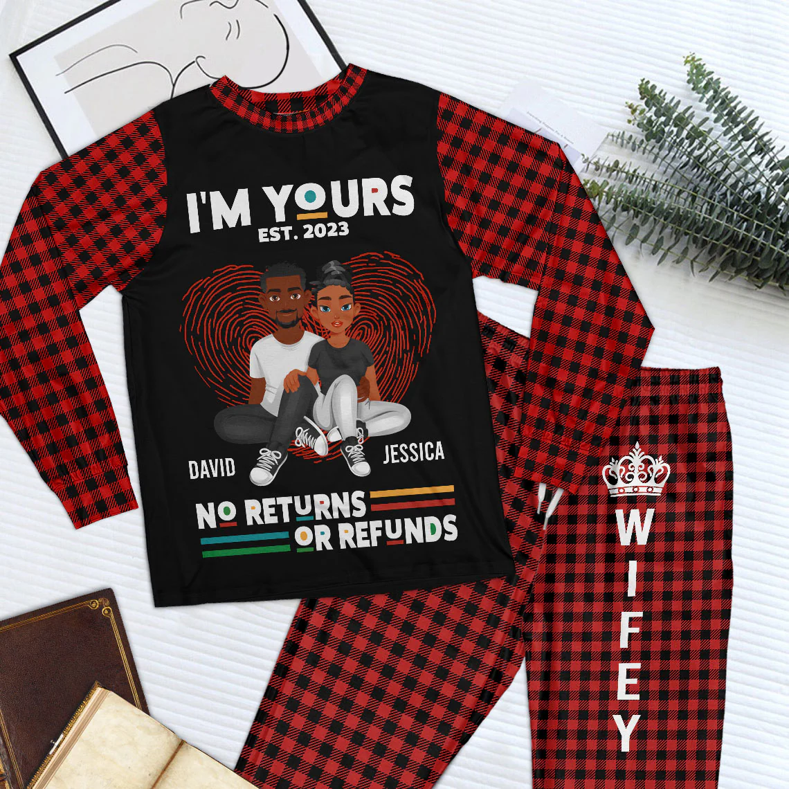 I'm Yours Est - Personalized Pajama Set - Image 3