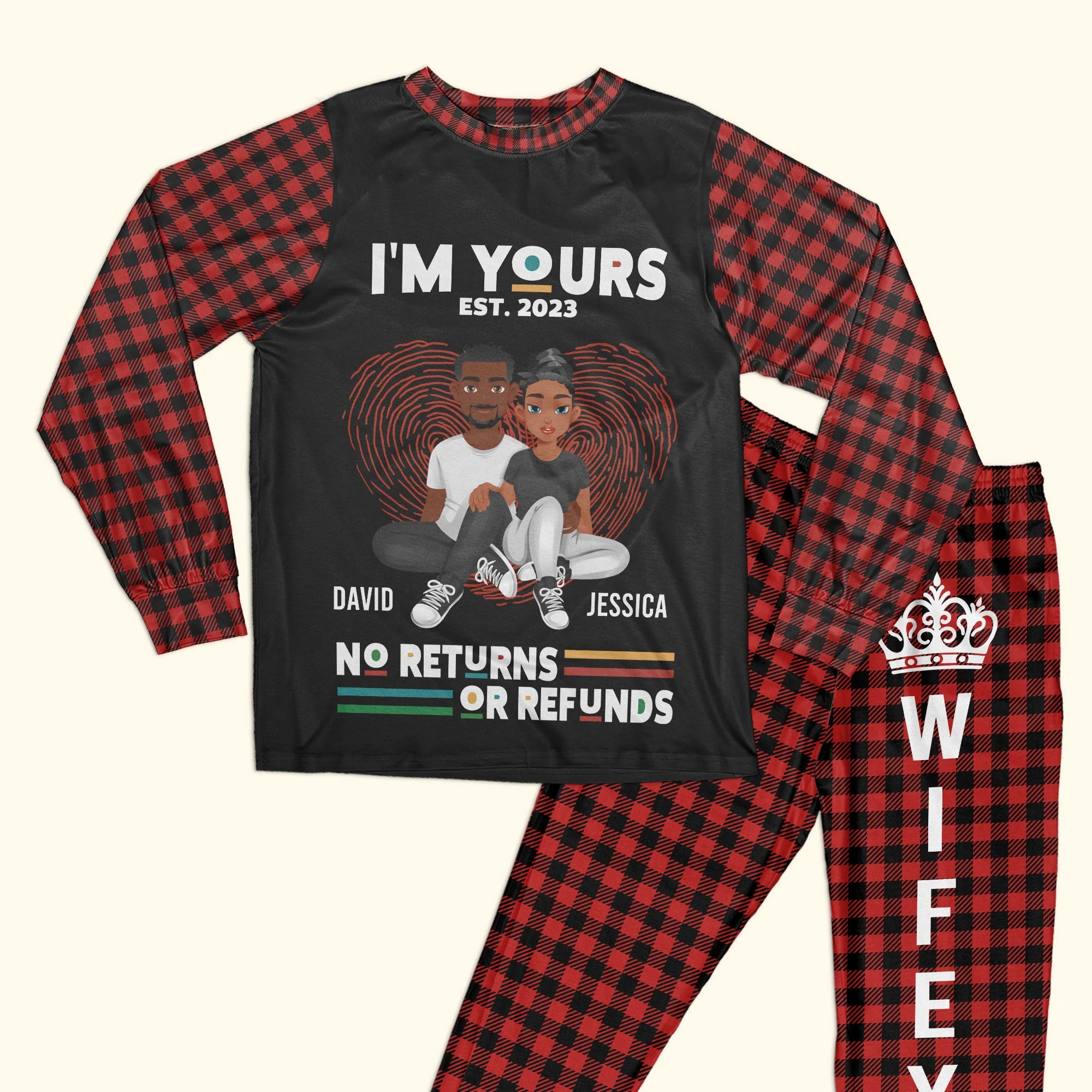 I'm Yours Est - Personalized Pajama Set - Image 4