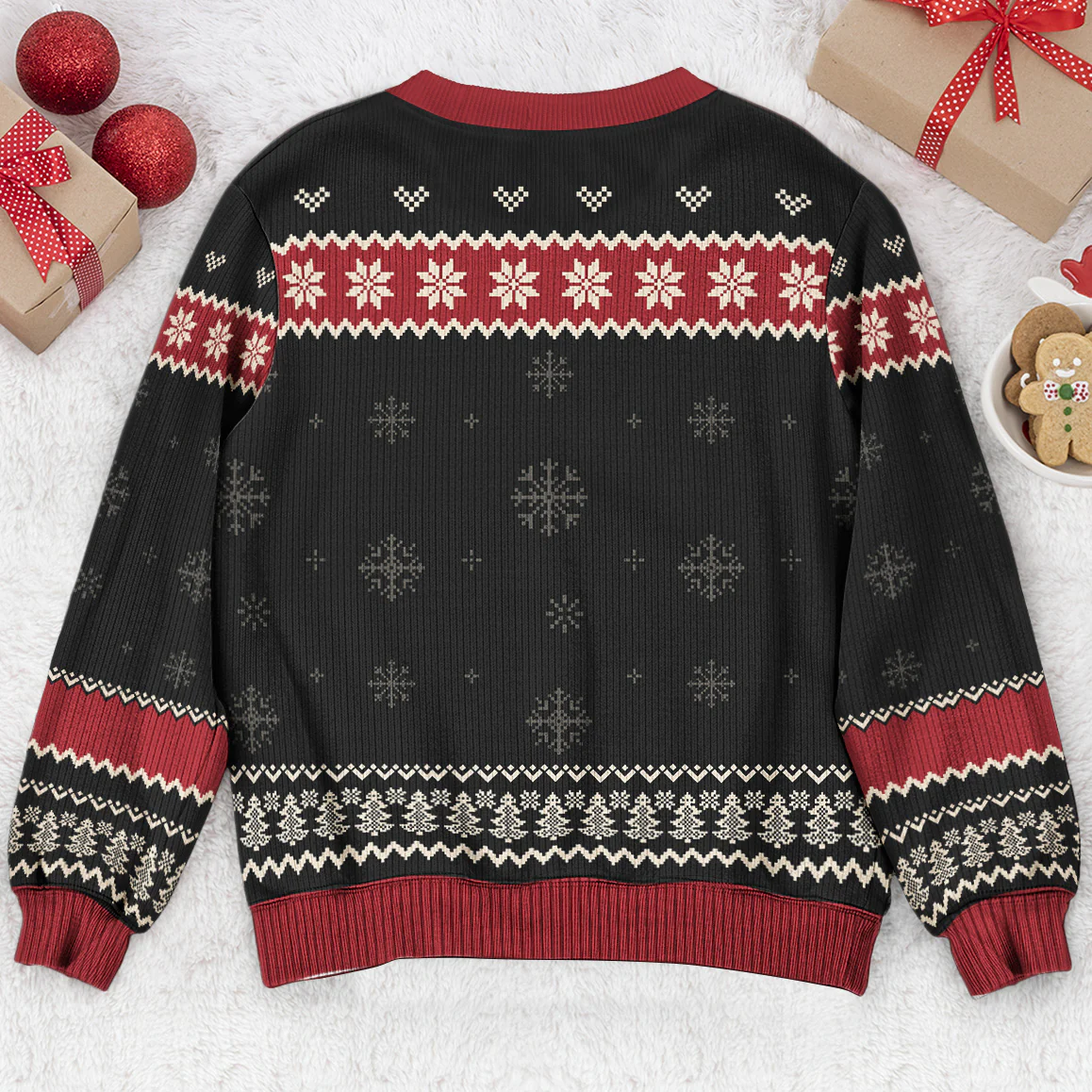I'm Yours No Refunds Funny Couple Sweater - Personalized Ugly Sweater - Image 5