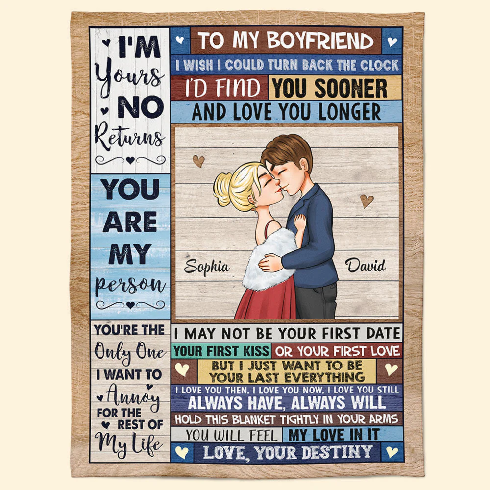 I'm Yours No Returns - Personalized Blanket - Image 7