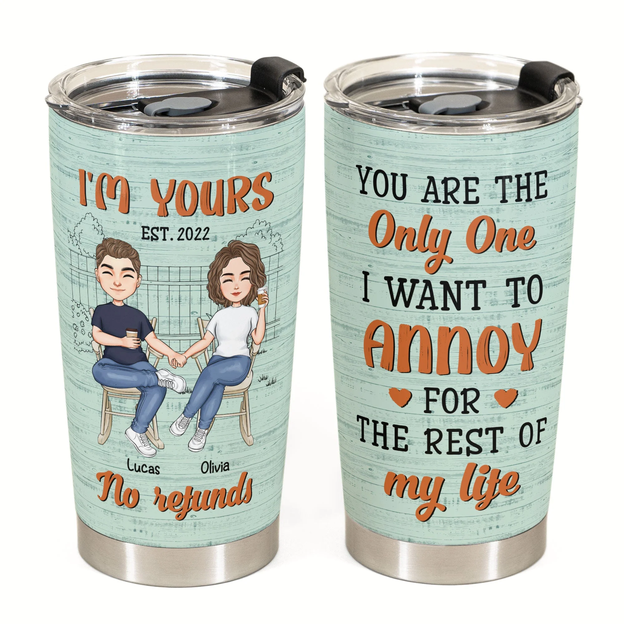 I'm Yours - Personalized Tumbler Cup - Image 2