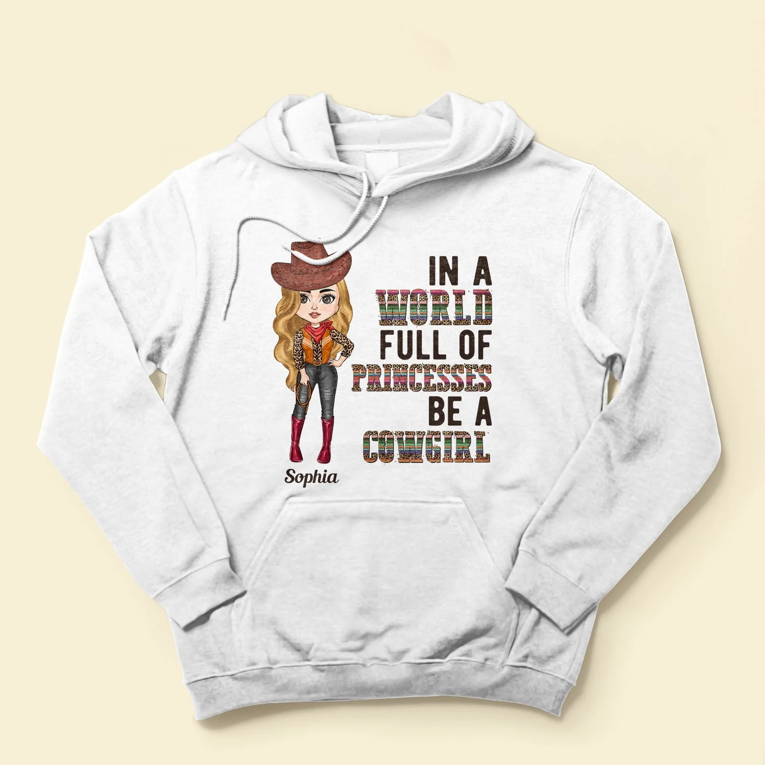 In A World Full Of Princesses Be A Cowgirl - Personalized Shirt - Birthday Gift For Cowgirl, Texas Girl, Southern Girl, Country Girl - Image 4