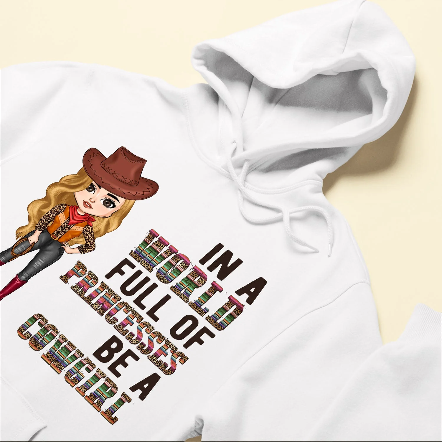 In A World Full Of Princesses Be A Cowgirl - Personalized Shirt - Birthday Gift For Cowgirl, Texas Girl, Southern Girl, Country Girl - Image 6