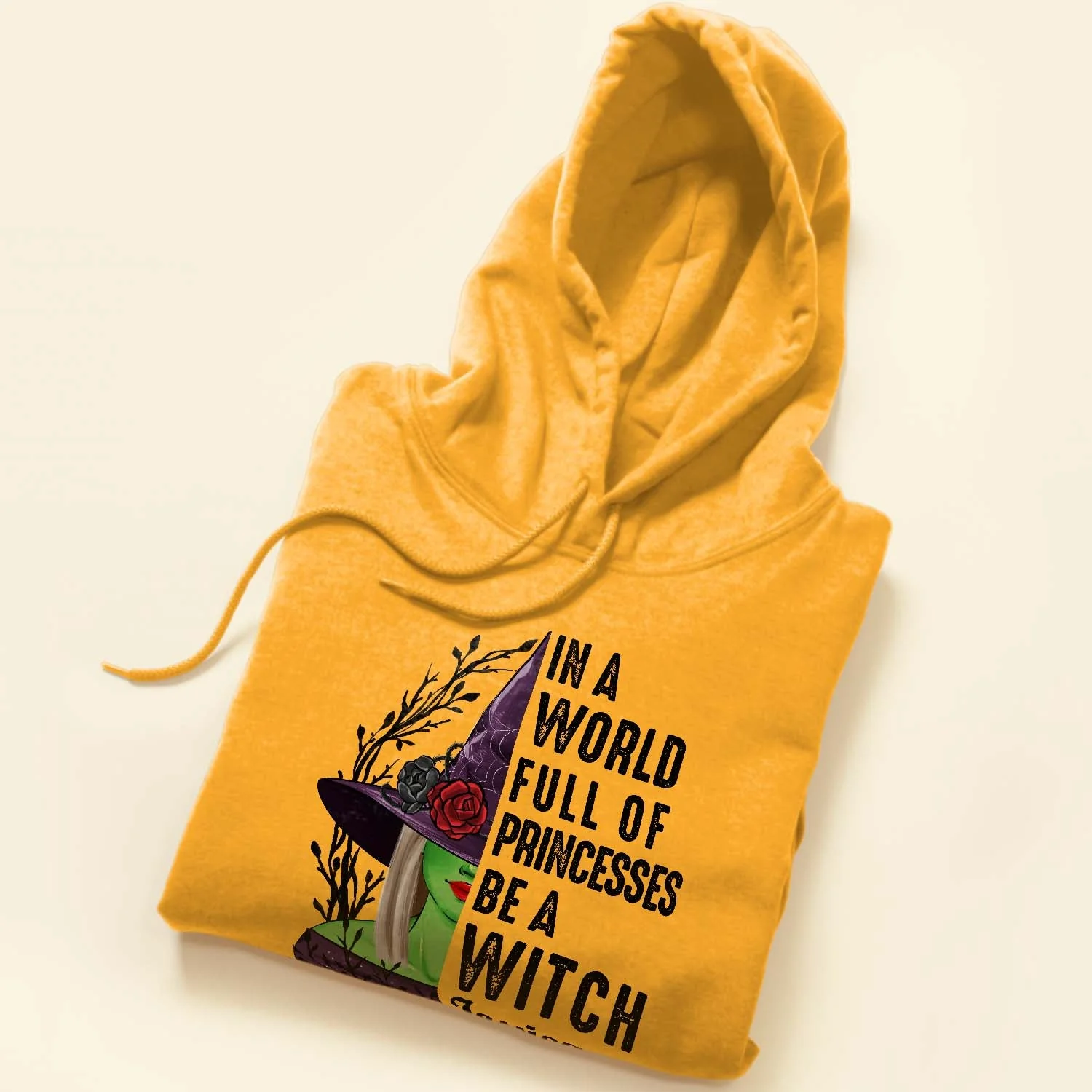 In A World Full Of Princesses Be A Witch - Personalized Shirt - Fall Season Gift For Girls - Girl Front - Image 5