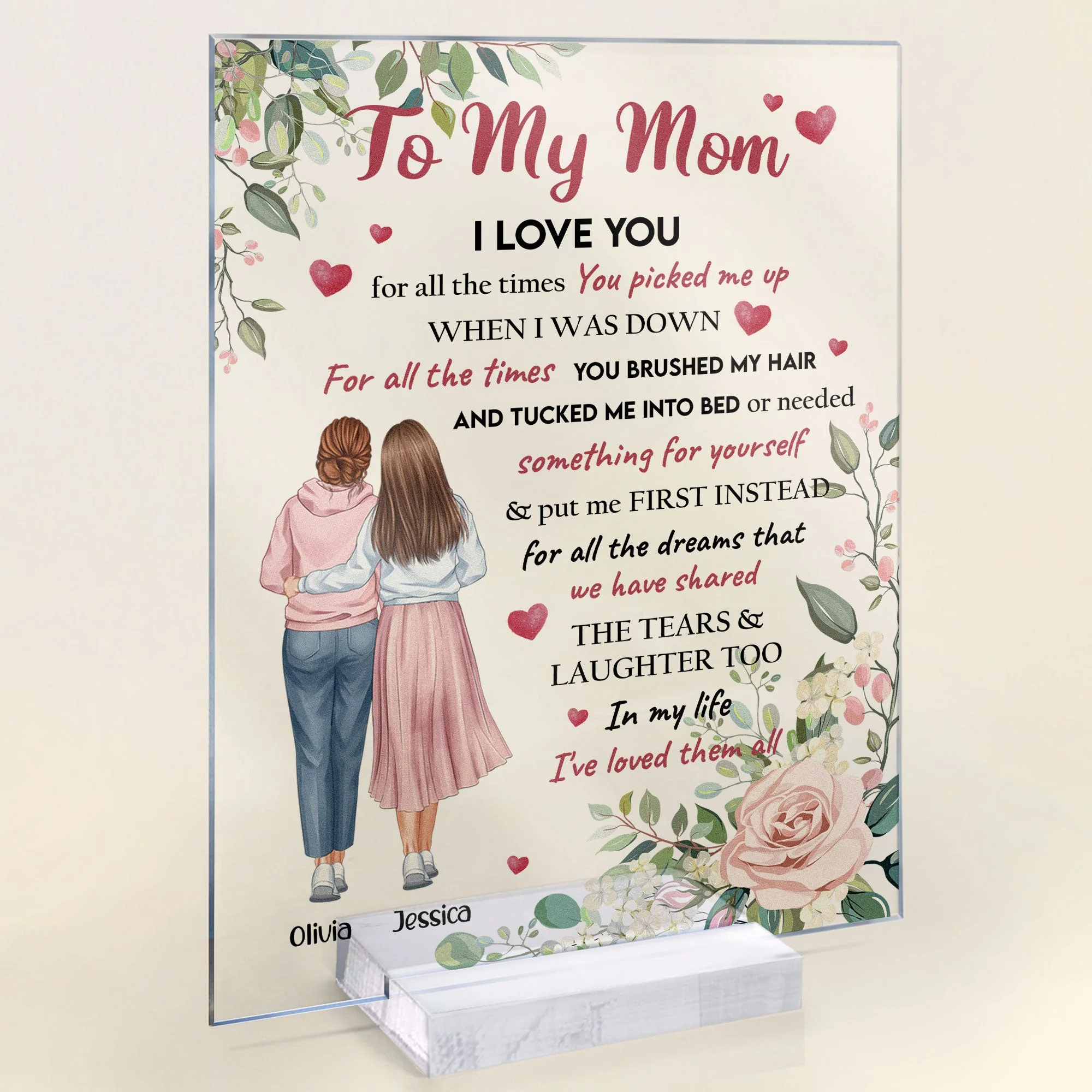 In My Life I've Loved Them All - Personalized Acrylic Plaque - Image 4