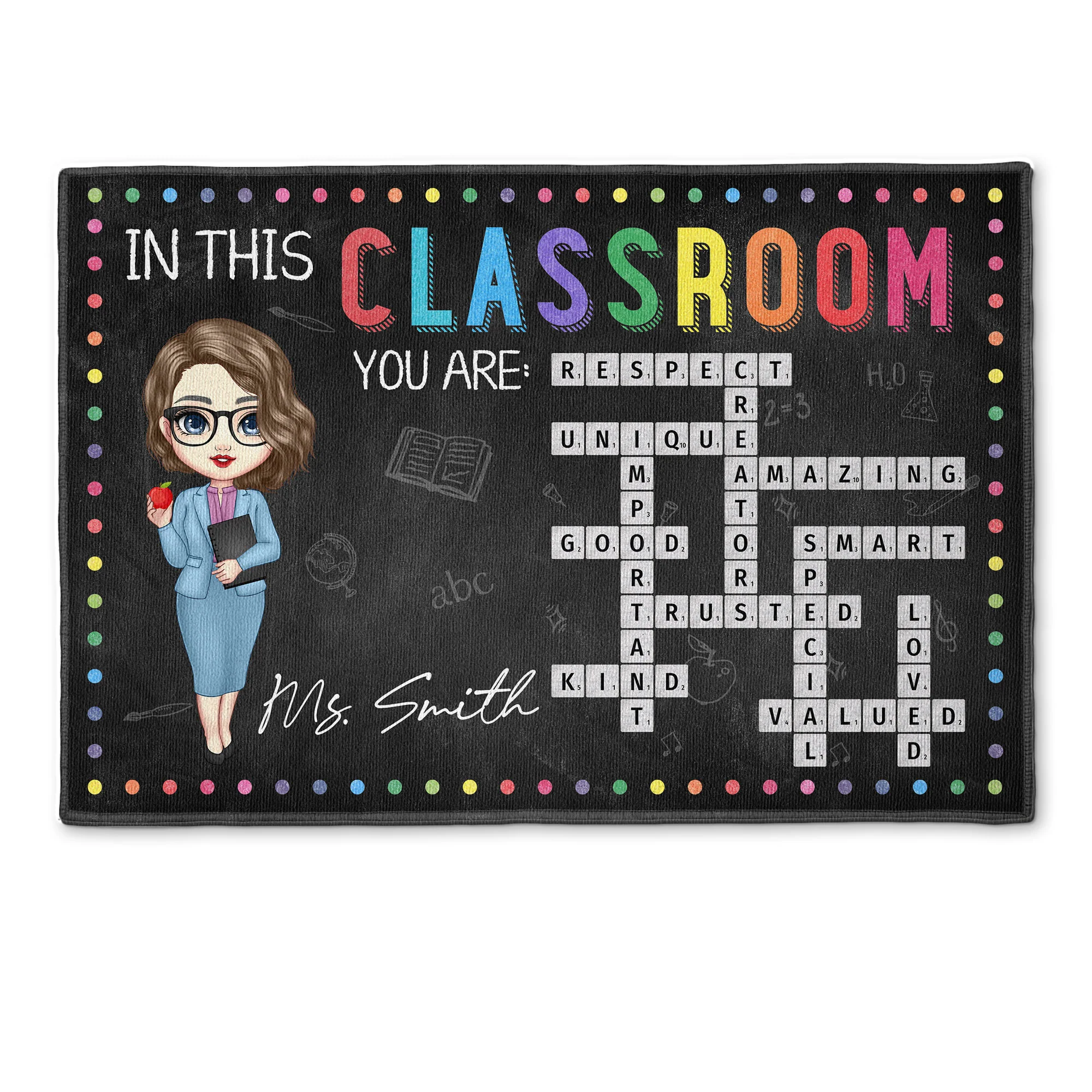 In This Classroom - Personalized Doormat - Image 4