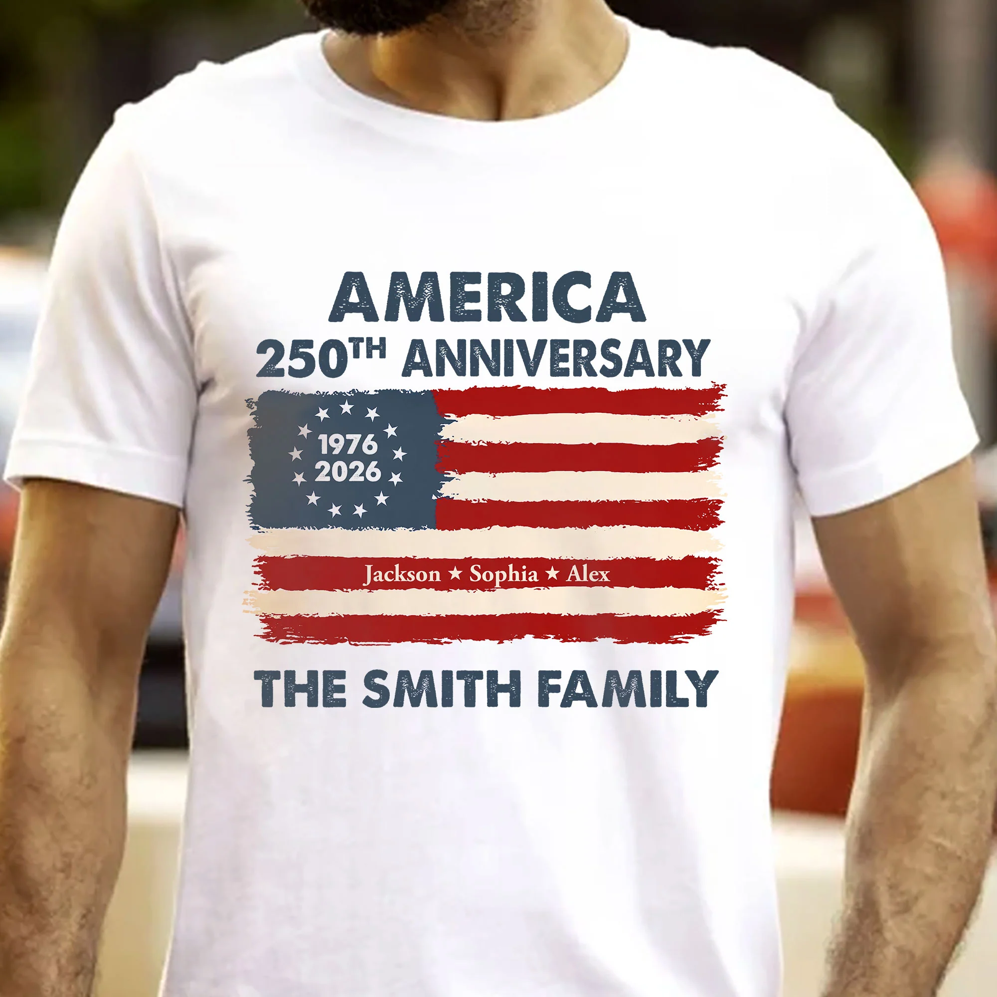 Independence Day With Family - Personalized Shirt - Image 3