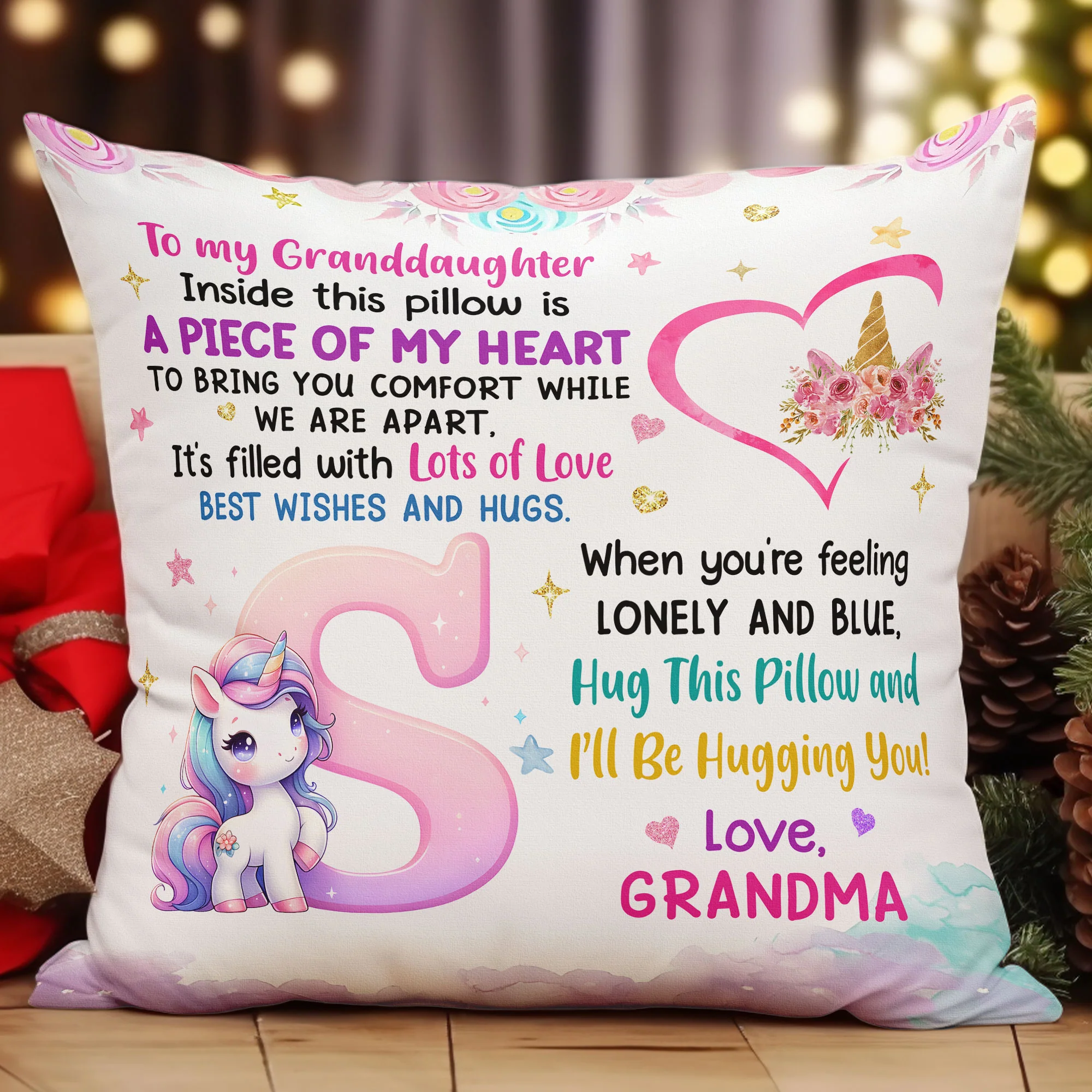 Inside This Pillow Is A Piece Of My Heart - Personalized Pillow (Insert Included) - Image 4