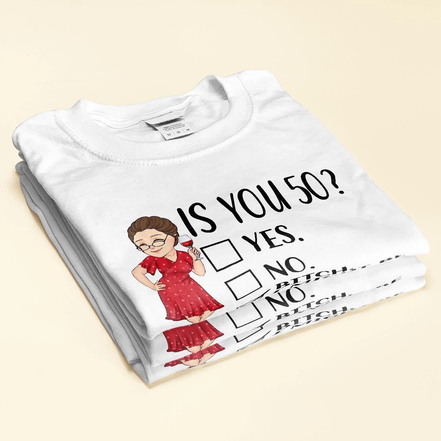 Is You 50? - Personalized Shirt - Birthday, Retirement Gift For Her, Woman, Mom, Mother, Grandma - Image 2
