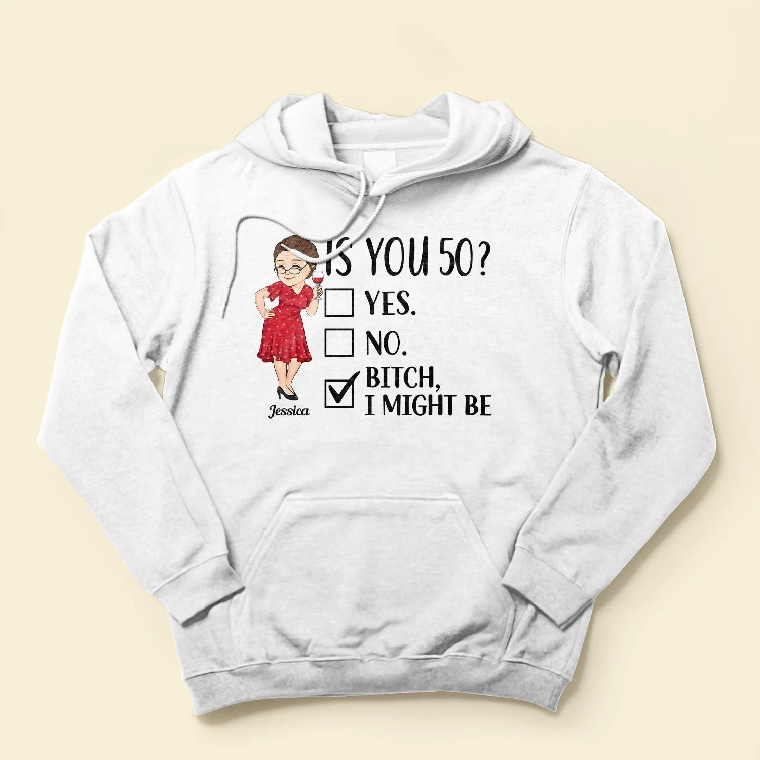 Is You 50? - Personalized Shirt - Birthday, Retirement Gift For Her, Woman, Mom, Mother, Grandma - Image 4