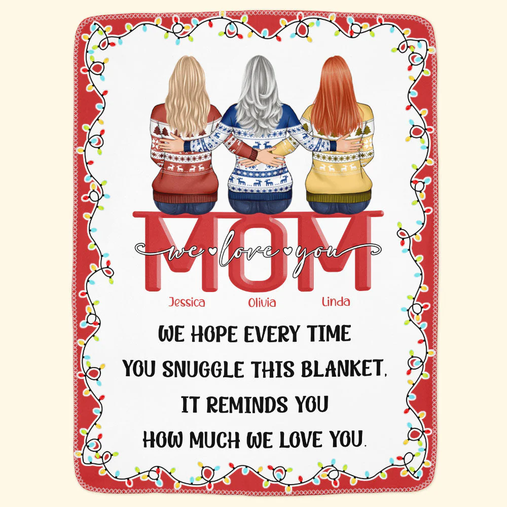 It Reminds You How Much We Love You. - Personalized Blanket - Image 3