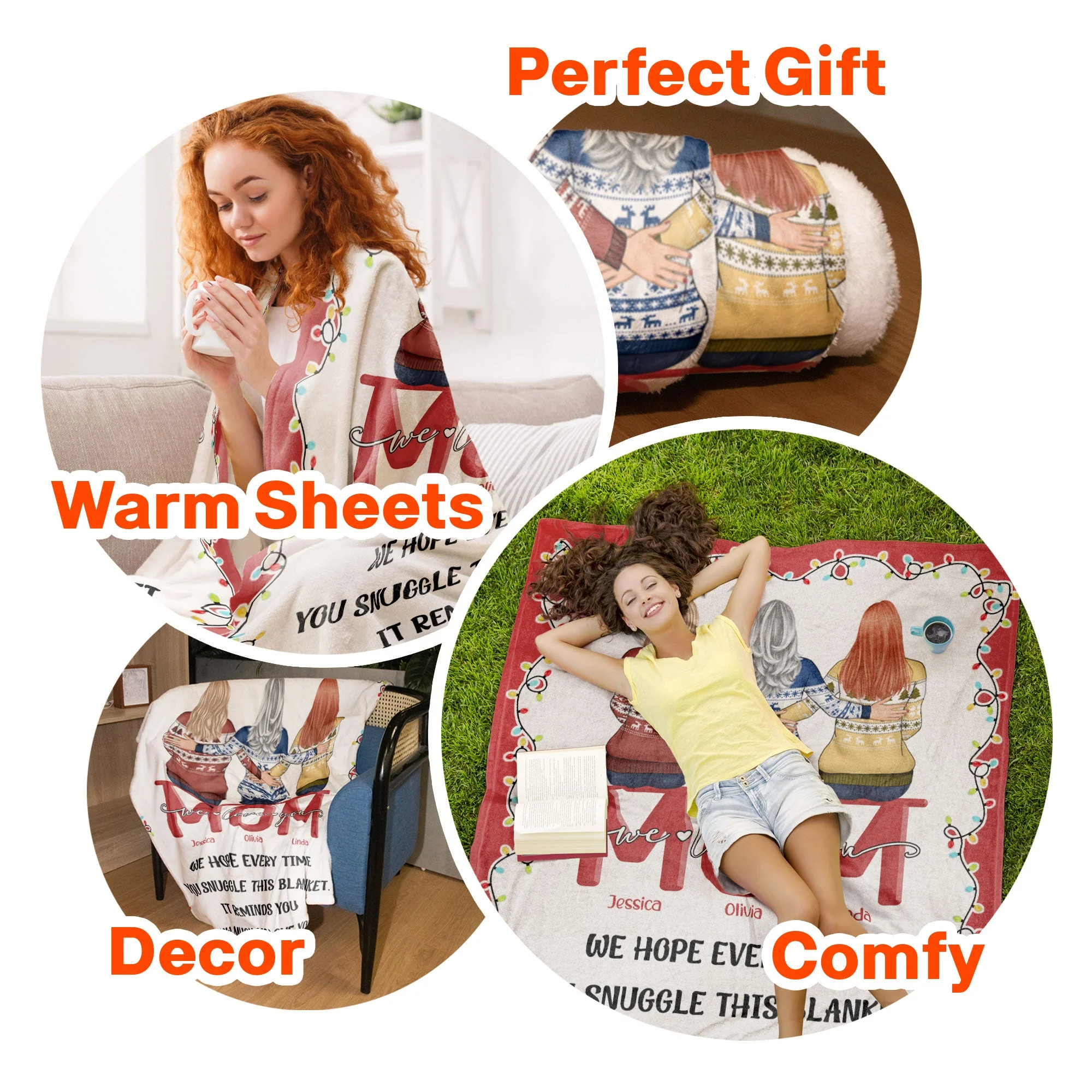 It Reminds You How Much We Love You. - Personalized Blanket - Image 6