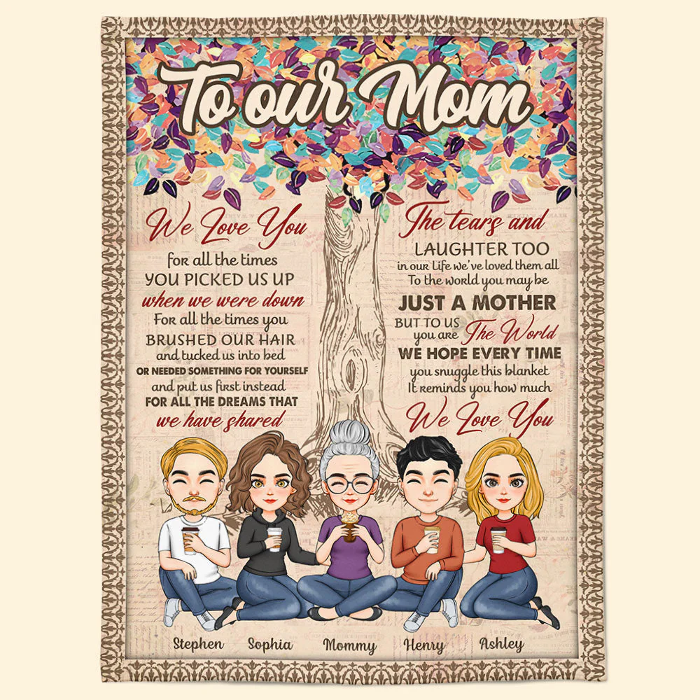 It Reminds You How Much We Love You - Personalized Blanket