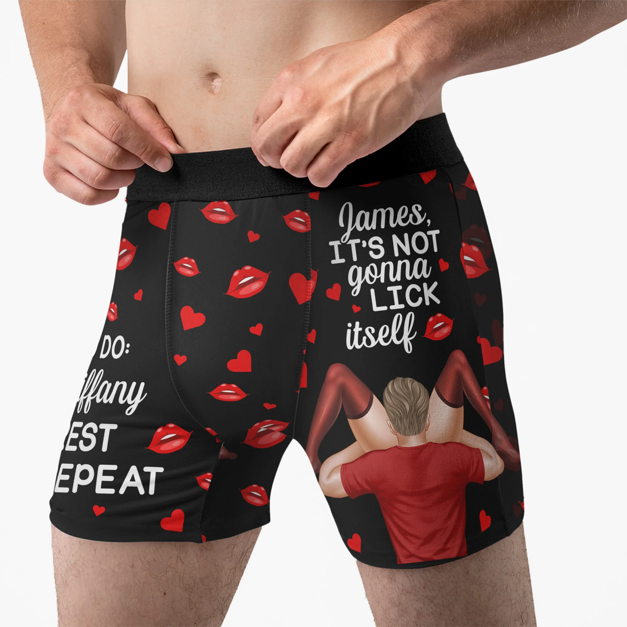 It’s Not Gonna Lick Itself - To Do List Spicy Gift For Him, Husband - Personalized Men's Boxer Briefs - Image 2