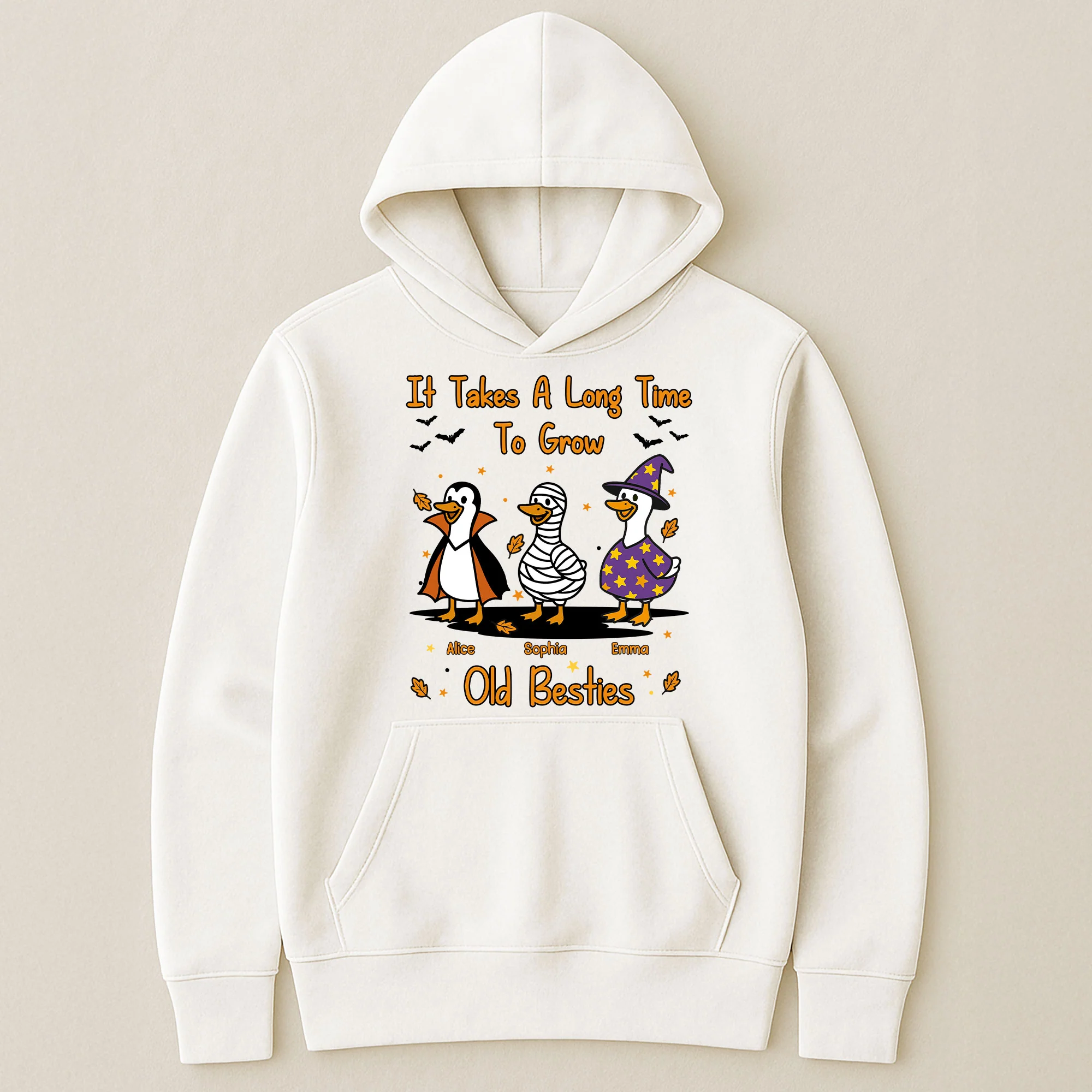 It Takes A Long Time To Grow Old Friends, Besties Halloween Goose - Personalized Shirt - Image 6