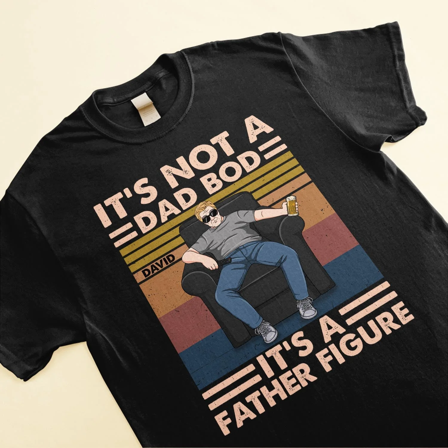 It'S A Father Figure - Personalized Shirt - Birthday, Father's Day ,Funny Gift For Dad, Father, Grandpa, Husband - Image 3