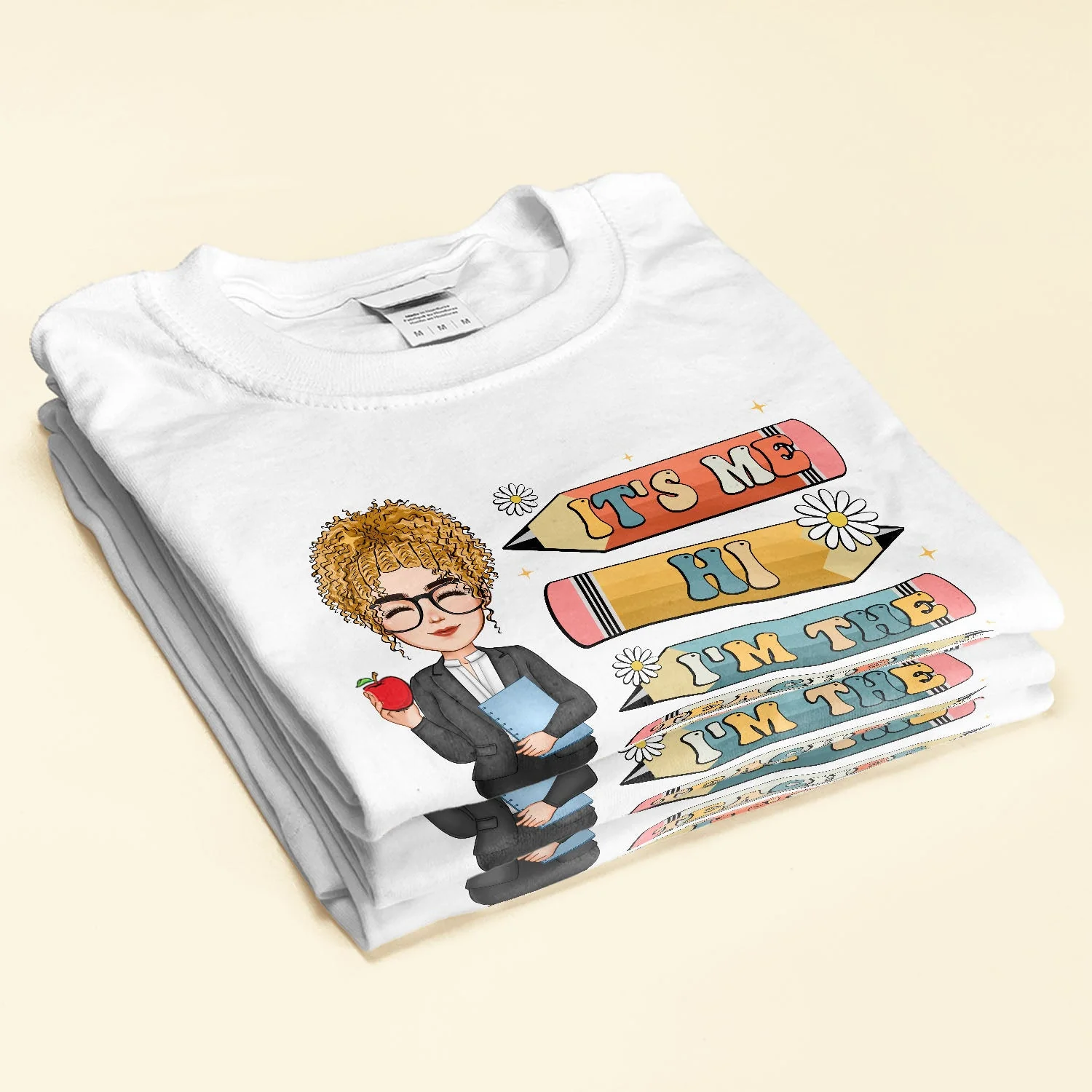 Its Me Hi Im The Teacher Its Me - Personalized Shirt - Image 3