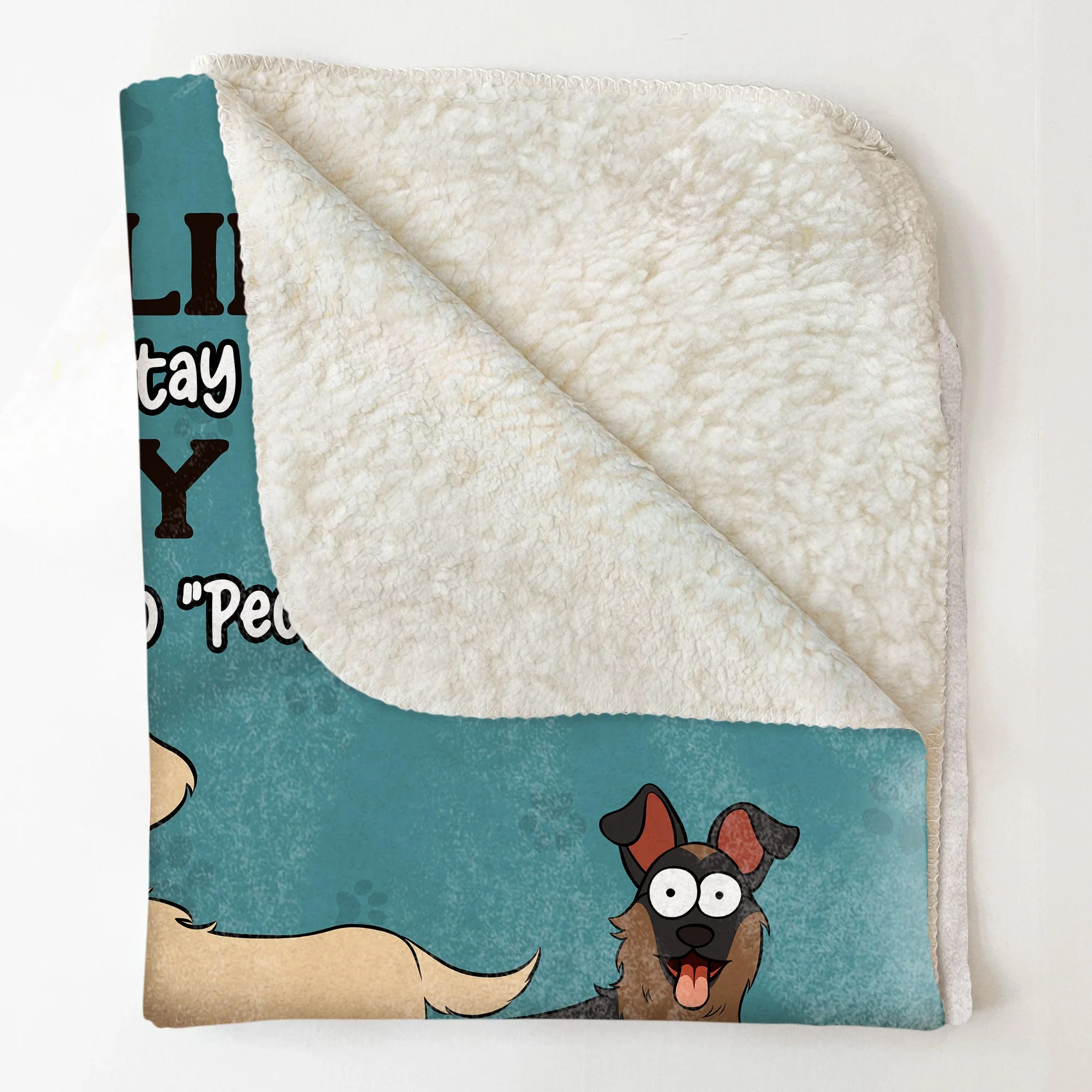 It's Too Peopley Out There - Personalized Blanket - Image 5