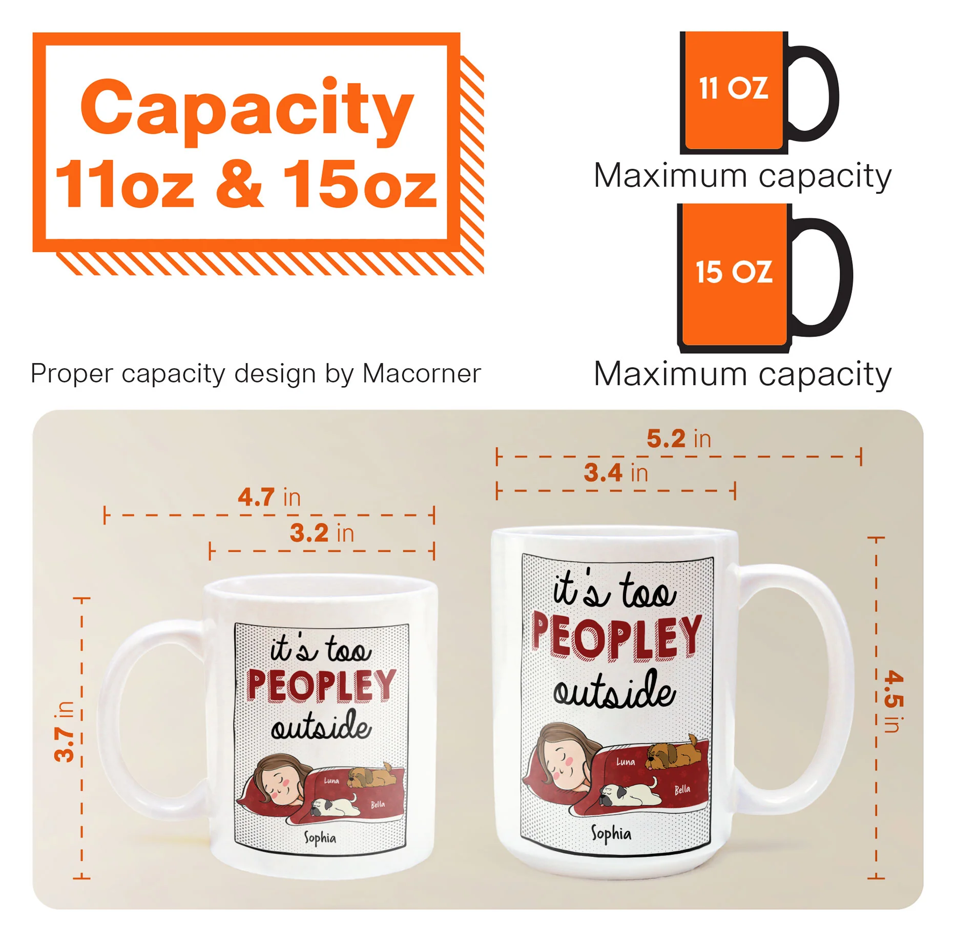 It's Too Peopley Outside - New Version - Personalized Mug - Image 7