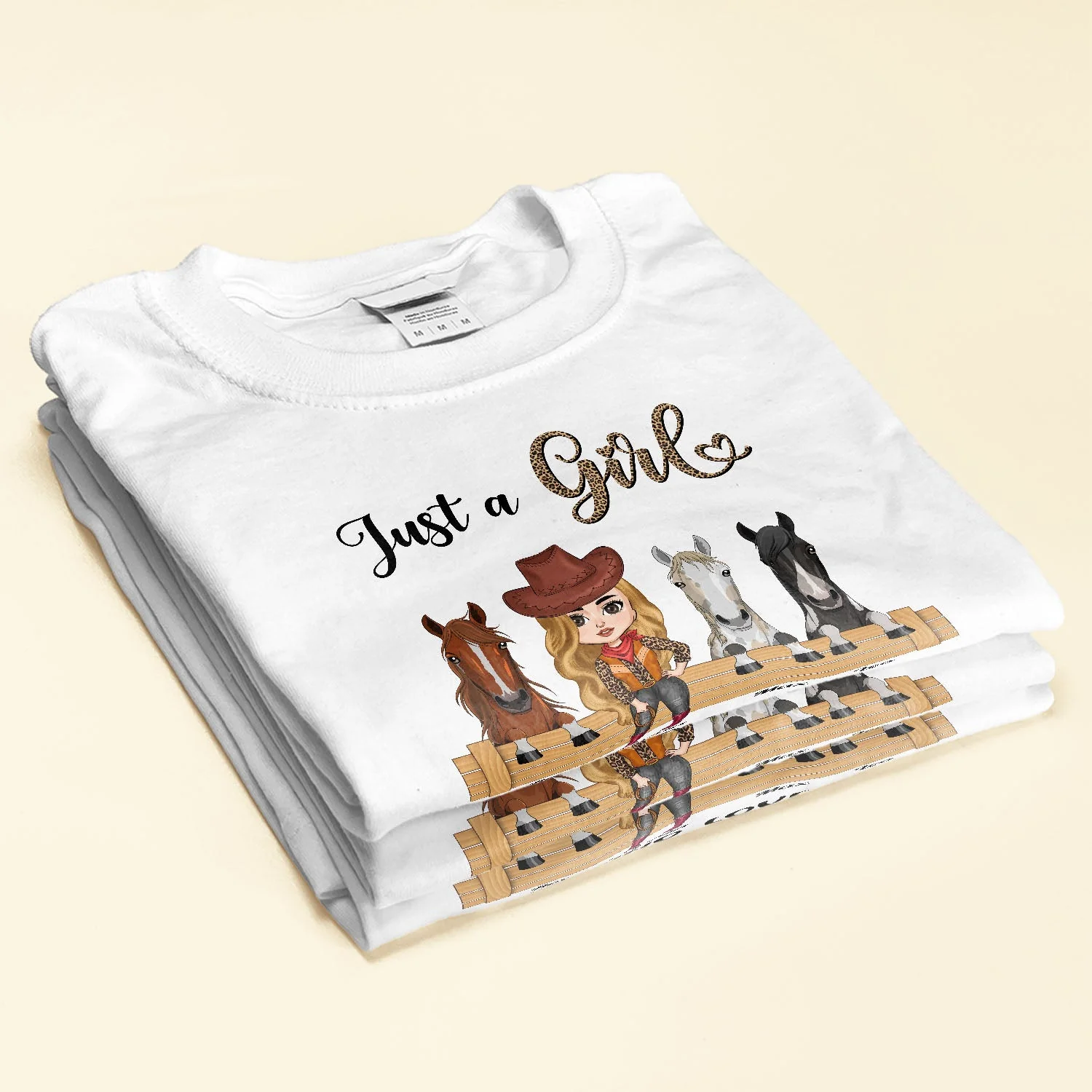 Just A Girl Who Love Her Horses - Personalized horse - Gift For Cowgirl, Horse Lover - Image 2