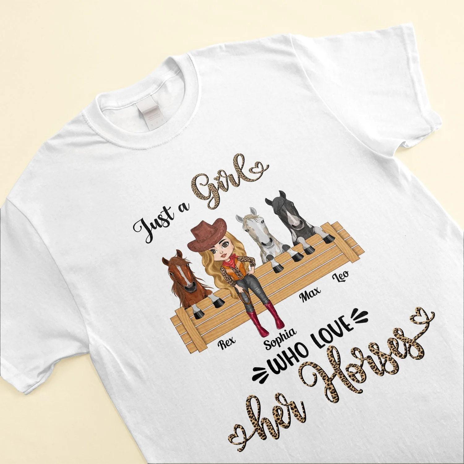 Just A Girl Who Love Her Horses - Personalized horse - Gift For Cowgirl, Horse Lover - Image 3