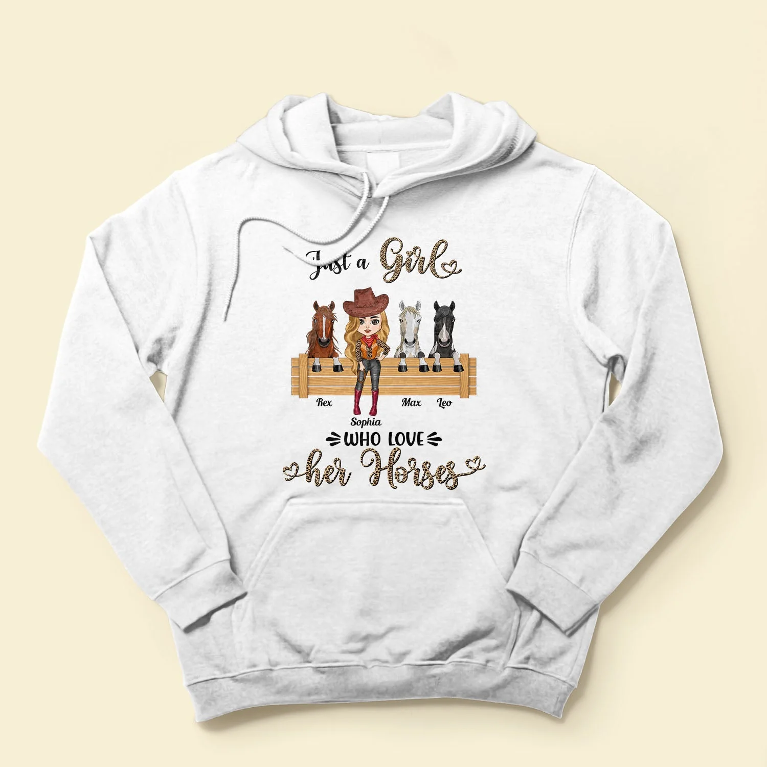 Just A Girl Who Love Her Horses - Personalized horse - Gift For Cowgirl, Horse Lover - Image 4