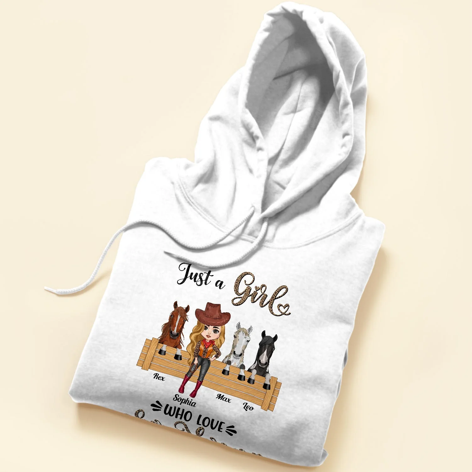 Just A Girl Who Love Her Horses - Personalized horse - Gift For Cowgirl, Horse Lover - Image 5