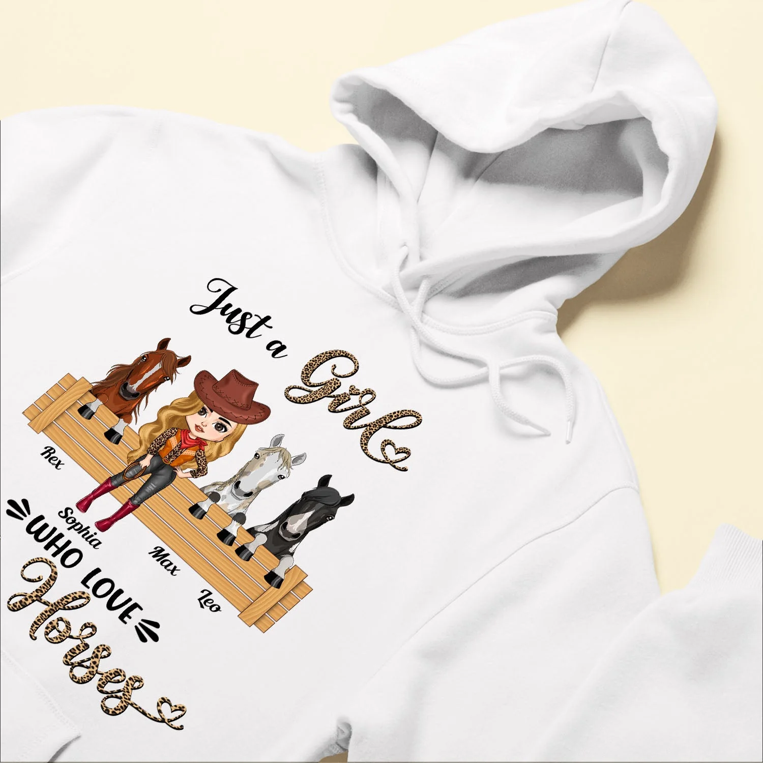 Just A Girl Who Love Her Horses - Personalized horse - Gift For Cowgirl, Horse Lover - Image 6