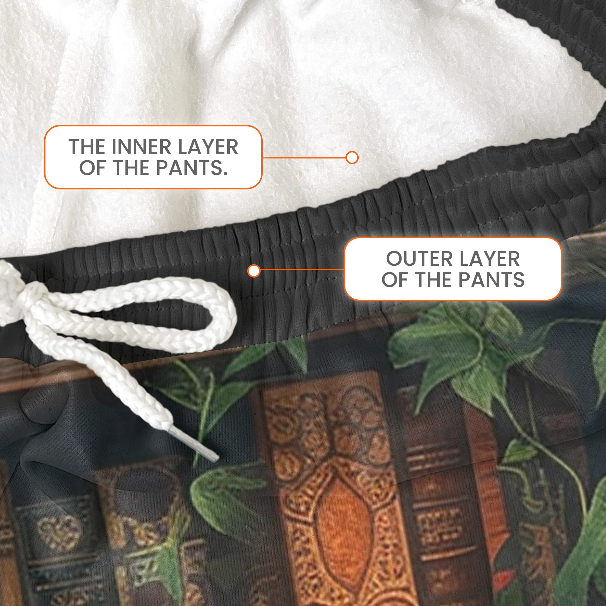 Just A Girl Who Loves Books - 3D Style - Personalized Sweatpants - Image 3