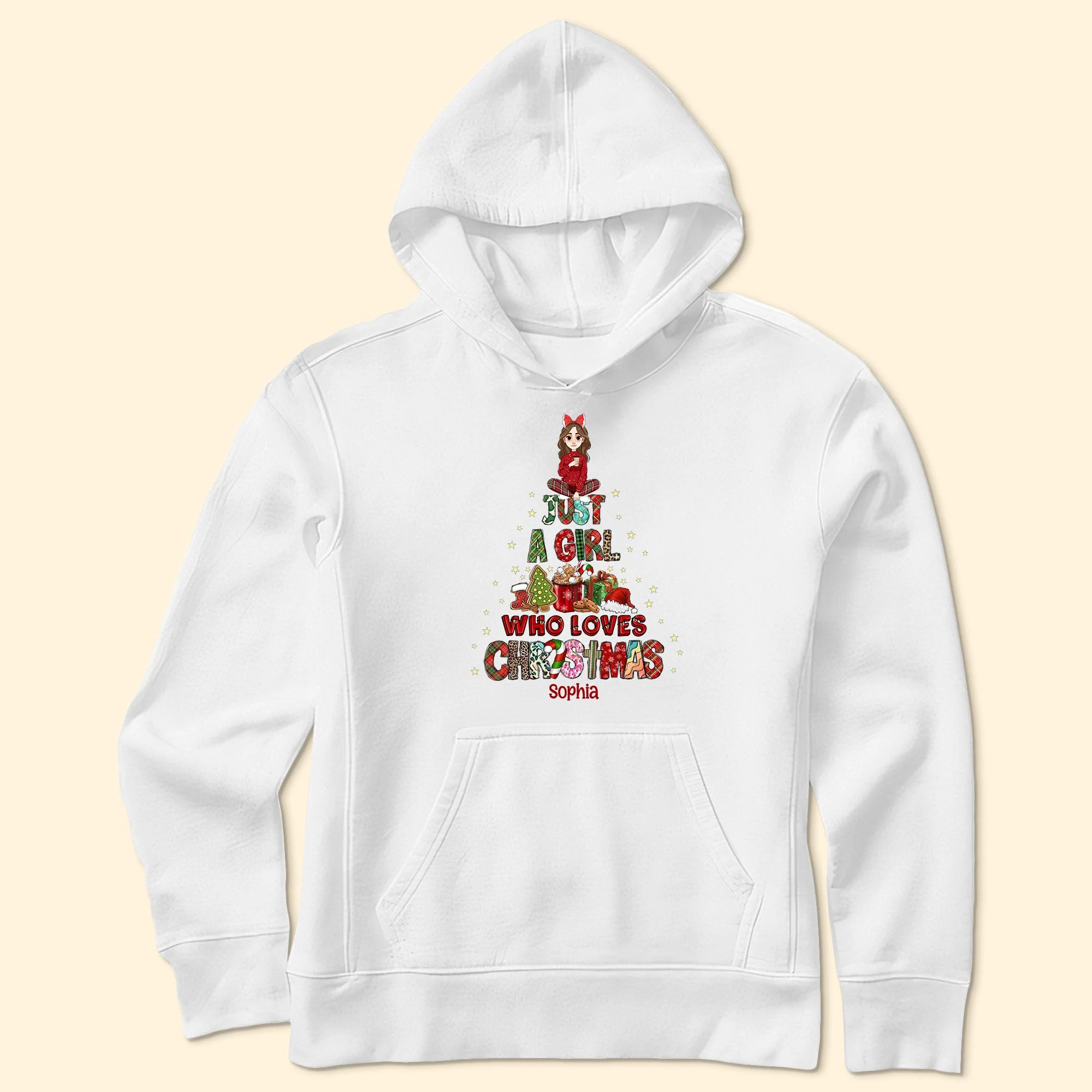 Just A Girl Who Loves Christmas - Personalized Shirt - Image 5