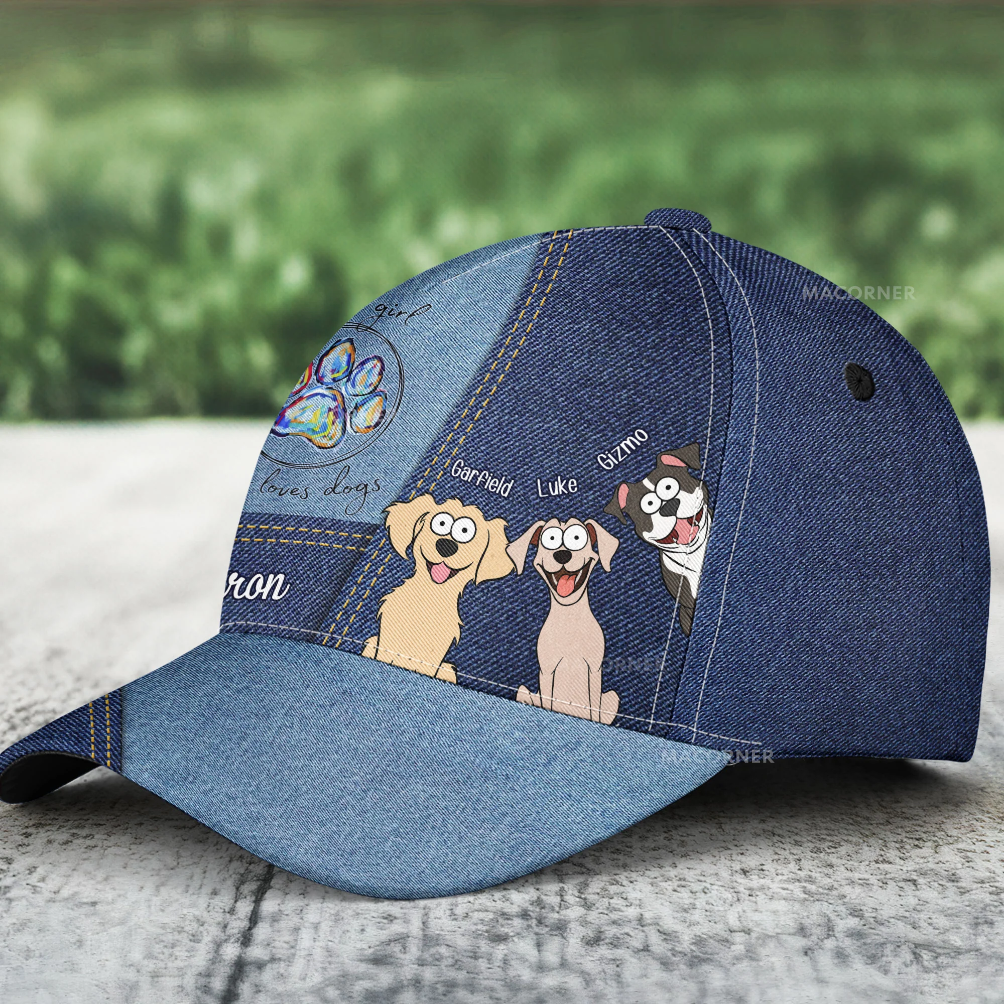 Just A Girl Who Loves Dogs - Personalized Classic Cap - Image 7