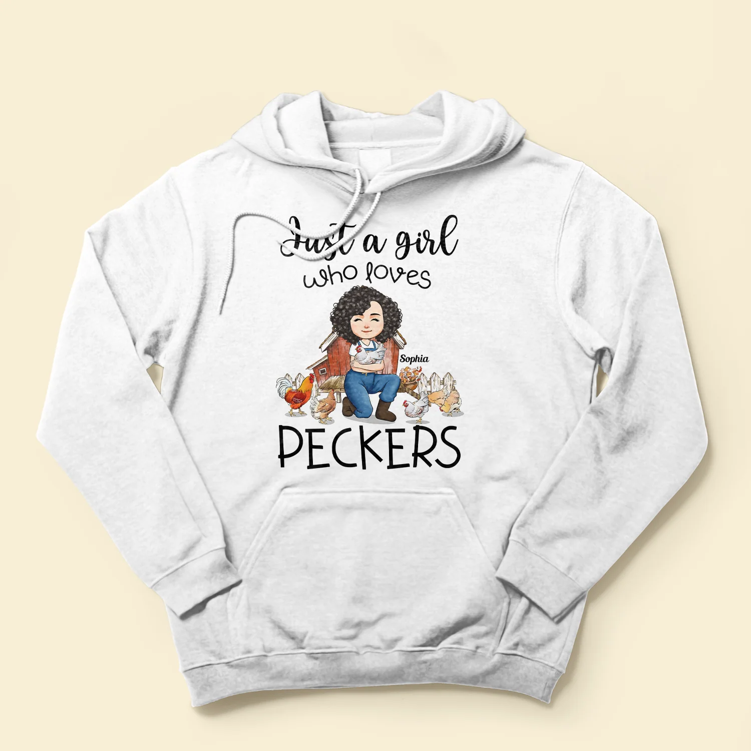 Just A Girl Who Loves Peckers - Personalized Shirt - Image 4