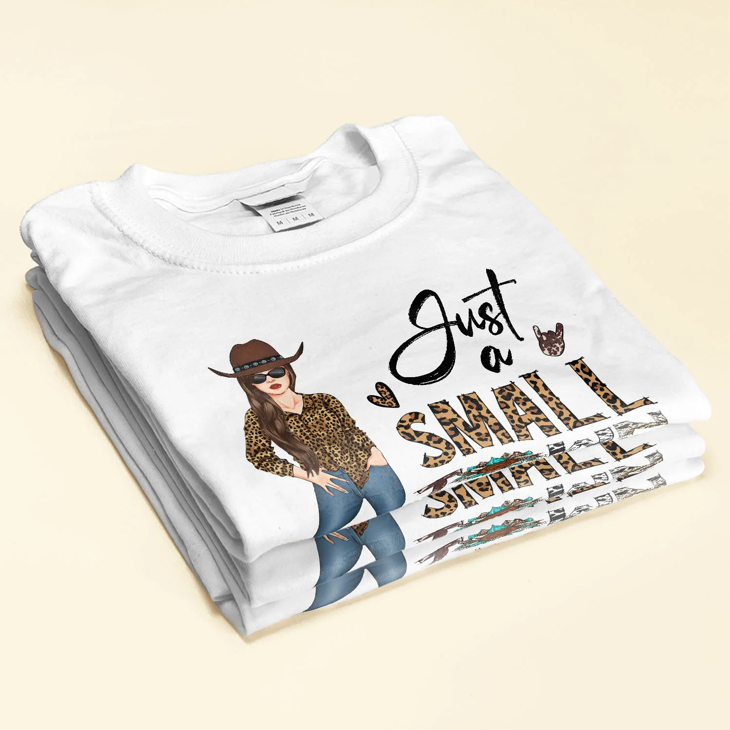 Just A Small Town Girl - Personalized Shirt - Birthday Gift For Country Girl, Cowgirl - Image 2