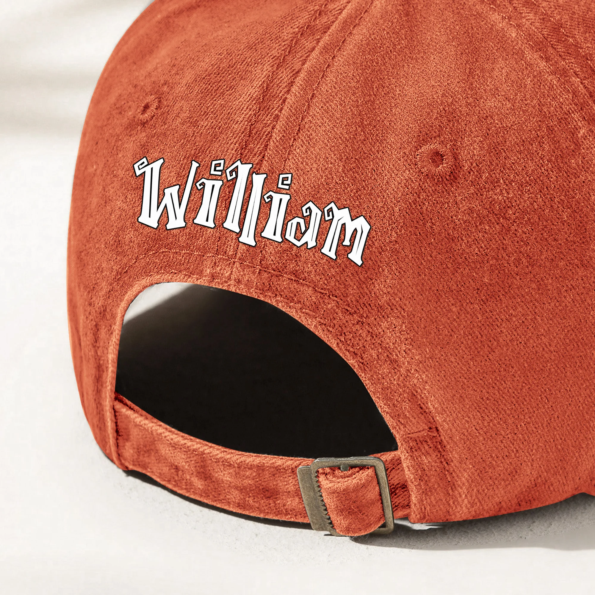 Just A Spooky Paw Halloween - Personalized Distressed Denim Cap - Image 3